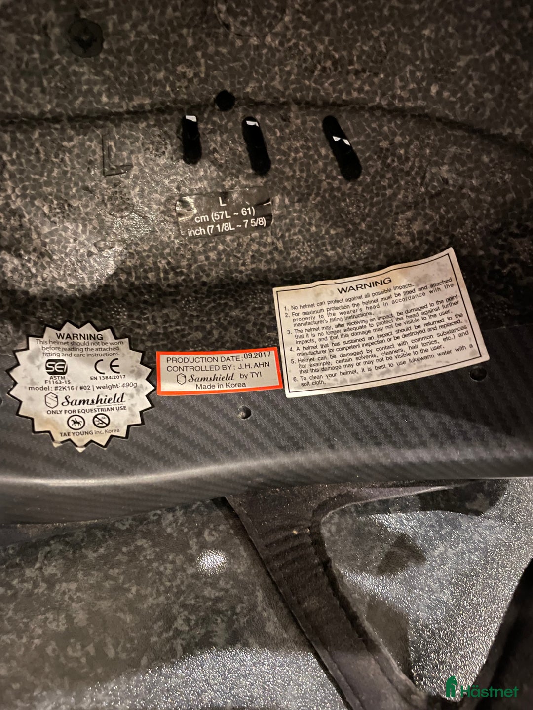 Hjälmar ryttarutrustning till salu: Samshield  i Sjöbo - Annons 5