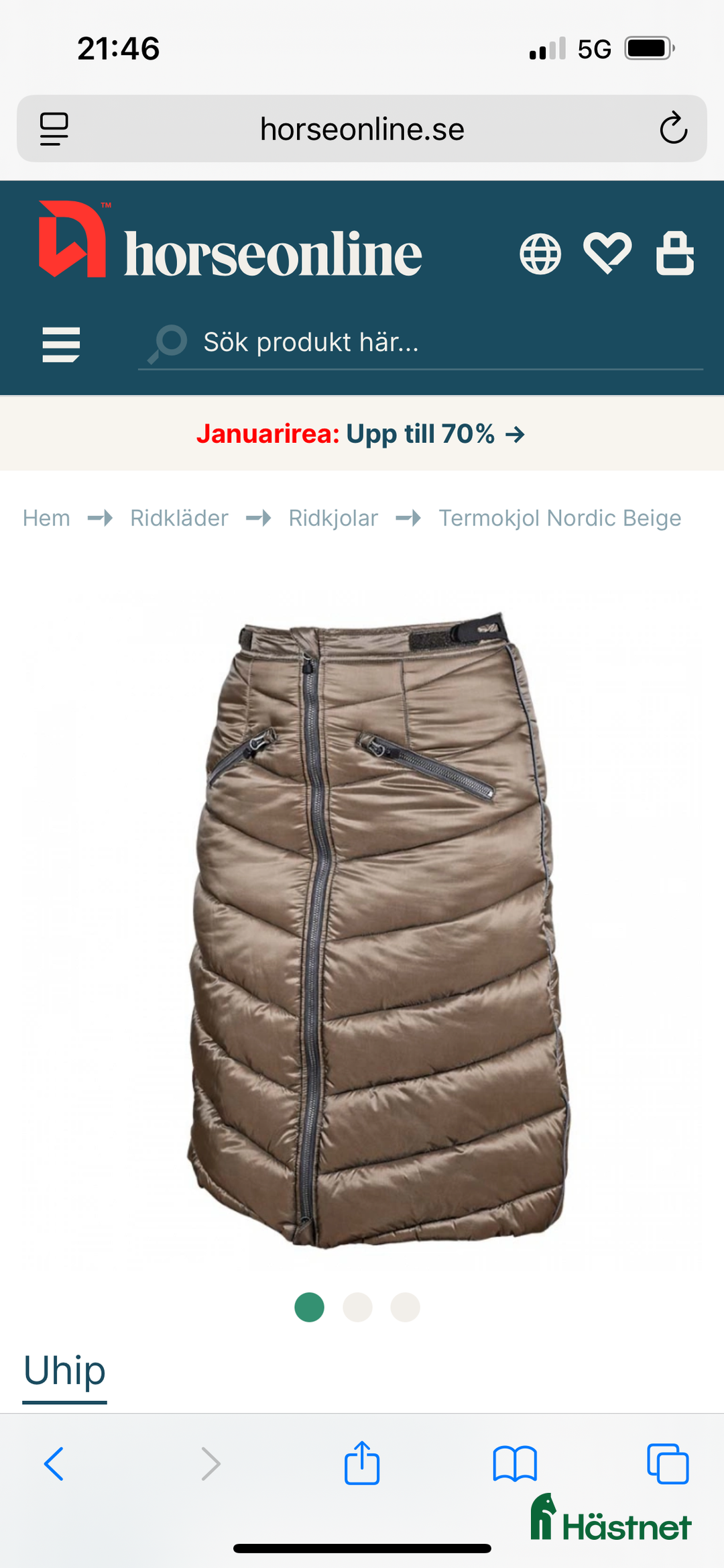 Jackor & Kavajer ryttarutrustning till salu: Uhip nordic parka i Kolbäck - Annons 3