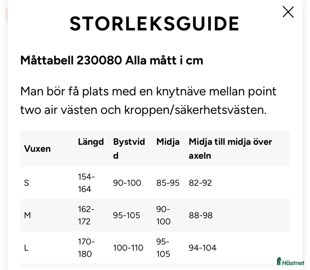 Säkerhetsvästar ryttarutrustning till salu: POINT TWO AIR SÄKERHETSVÄST  - Annons 2