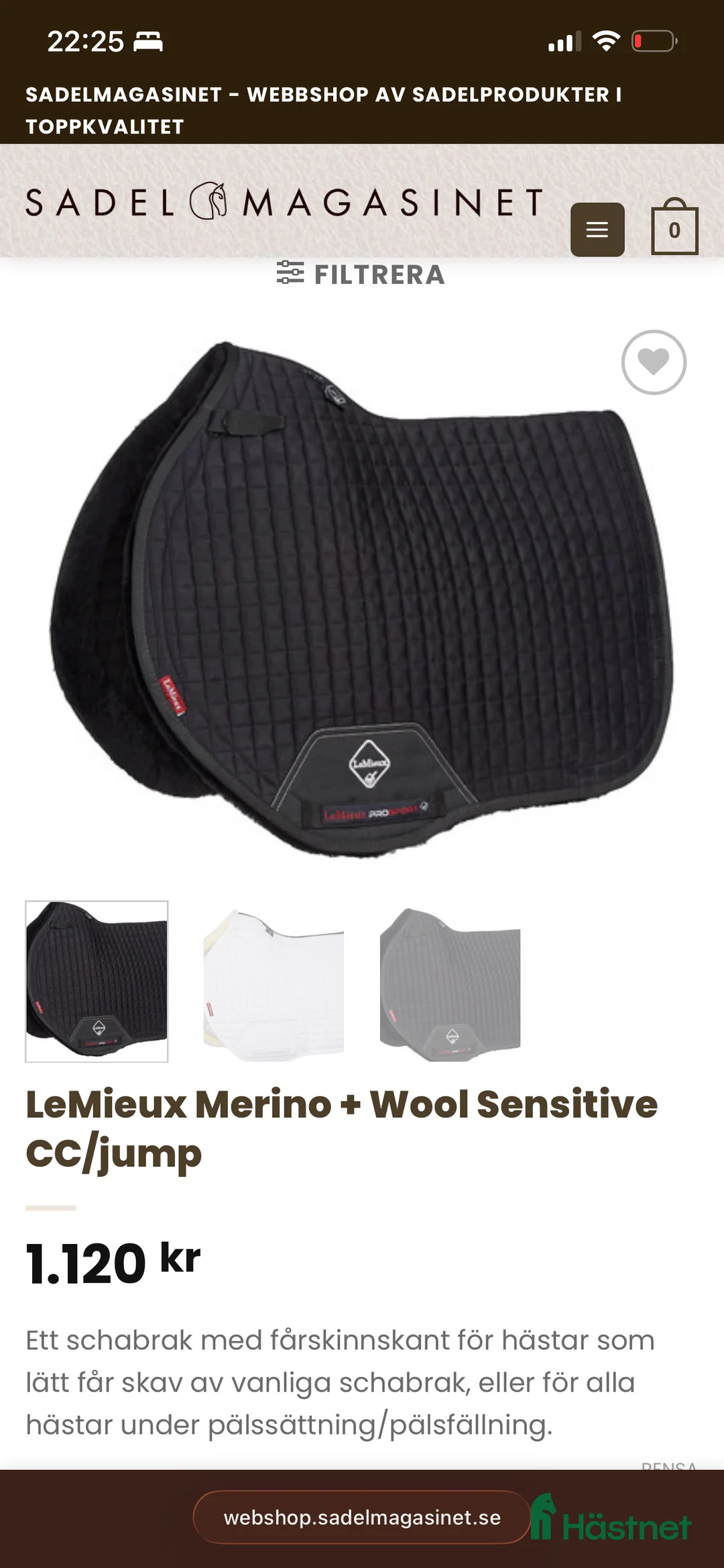 Schabrak & Vojlockar hästutrustning till salu: Le Mieux sensitive full  - Annons 4