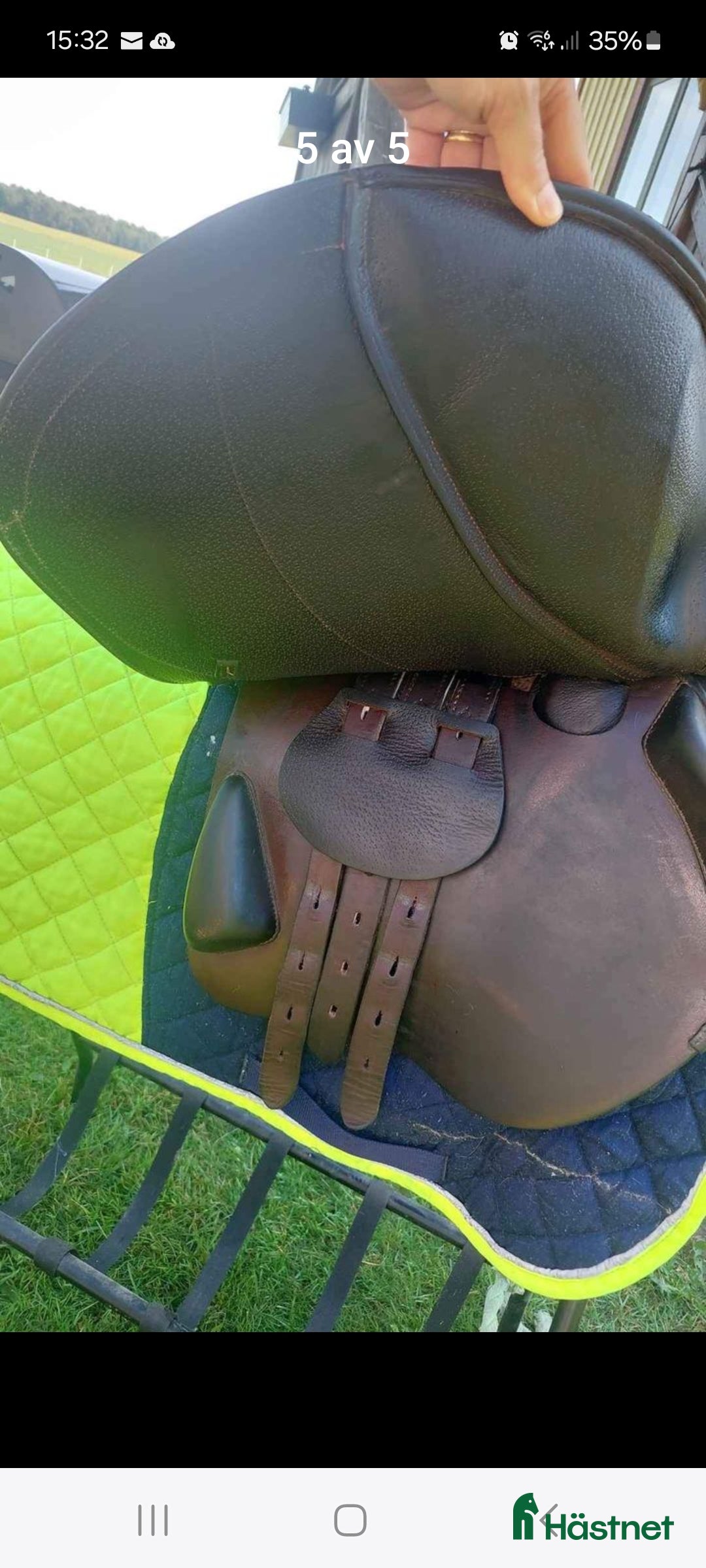 Sadlar hästutrustning till salu: Kastanjefärgad euqipe hopp i Våxtorp - Annons 4