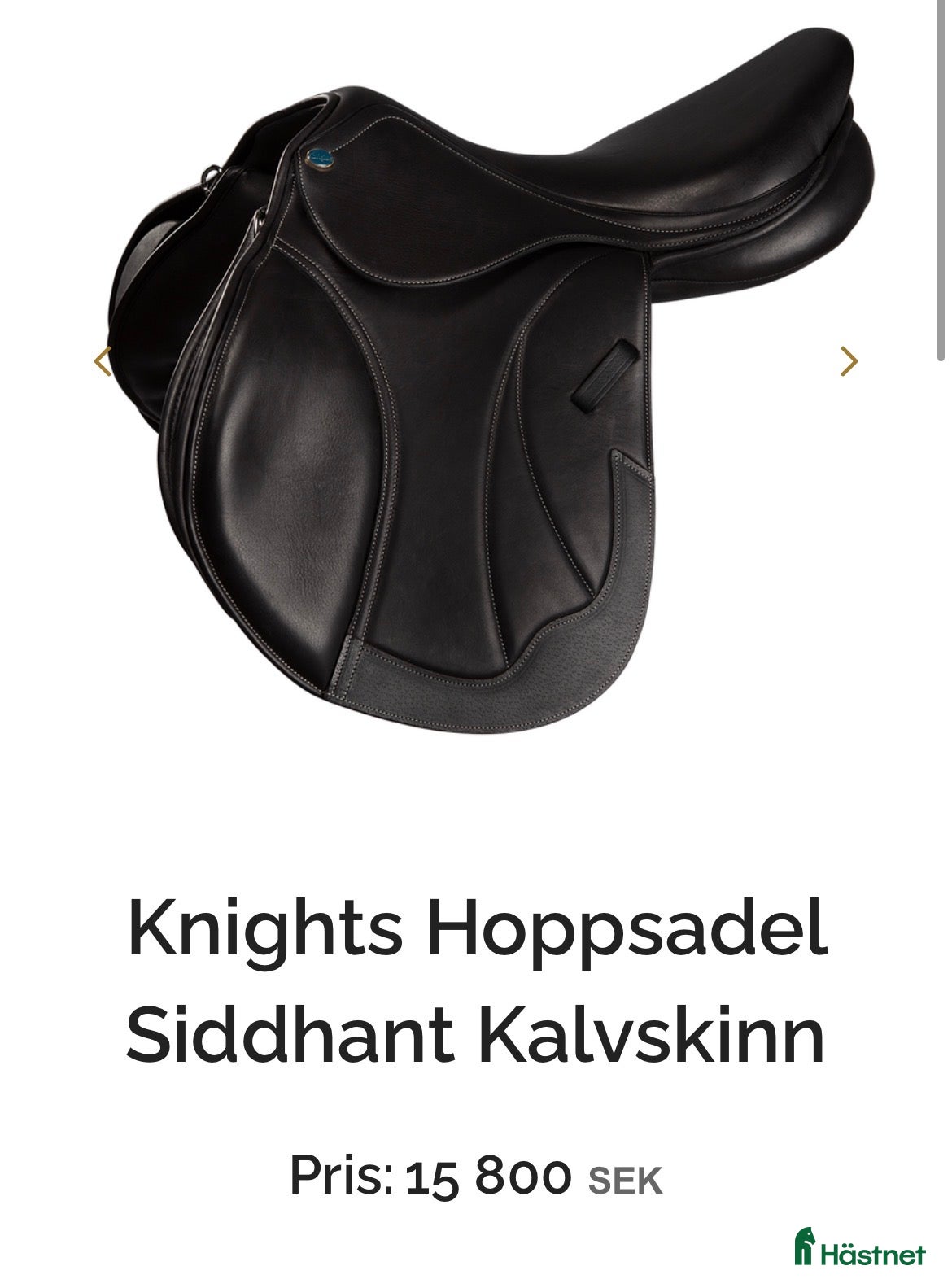 Sadlar hästutrustning Intressekoll svart hoppsadel 16,5 - Annons 6