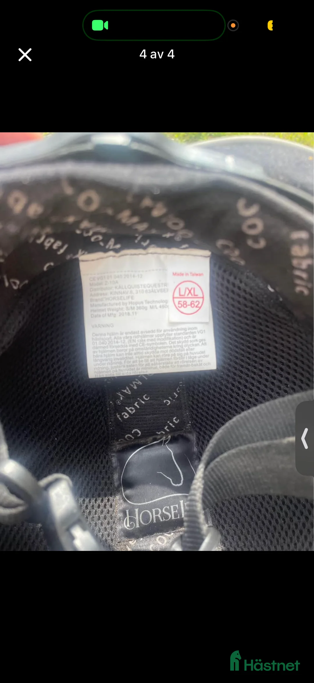 Hjälmar ryttarutrustning till salu: Brun ridhjälm säljes  i Tävelsås - Annons 4