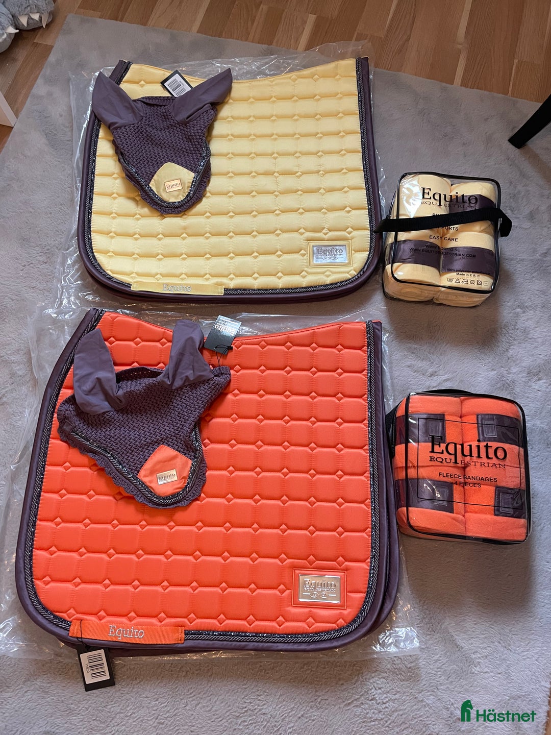 Schabrak & Vojlockar hästutrustning till salu: Jättefint dressyrschabrak set Full 🌸 i Landskrona - Annons 1