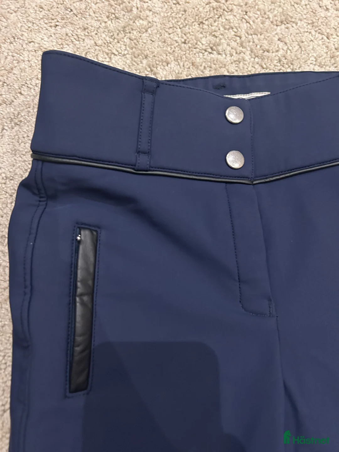 Ridbyxor ryttarutrustning till salu: Fleece fodrade marinblå ridbyxor i Enhörna - Annons 3