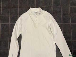 Övrigt Ridkläder ryttarutrustning till salu: Ny Maya Delorez tävlingstopp strl S i Lund - Annons 1