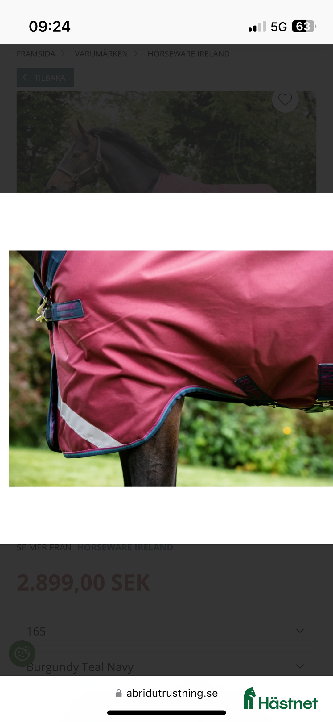 Täcken hästutrustning till salu: Regntäcke Rambo original 0g, 145 i Vollsjö - Annons 3