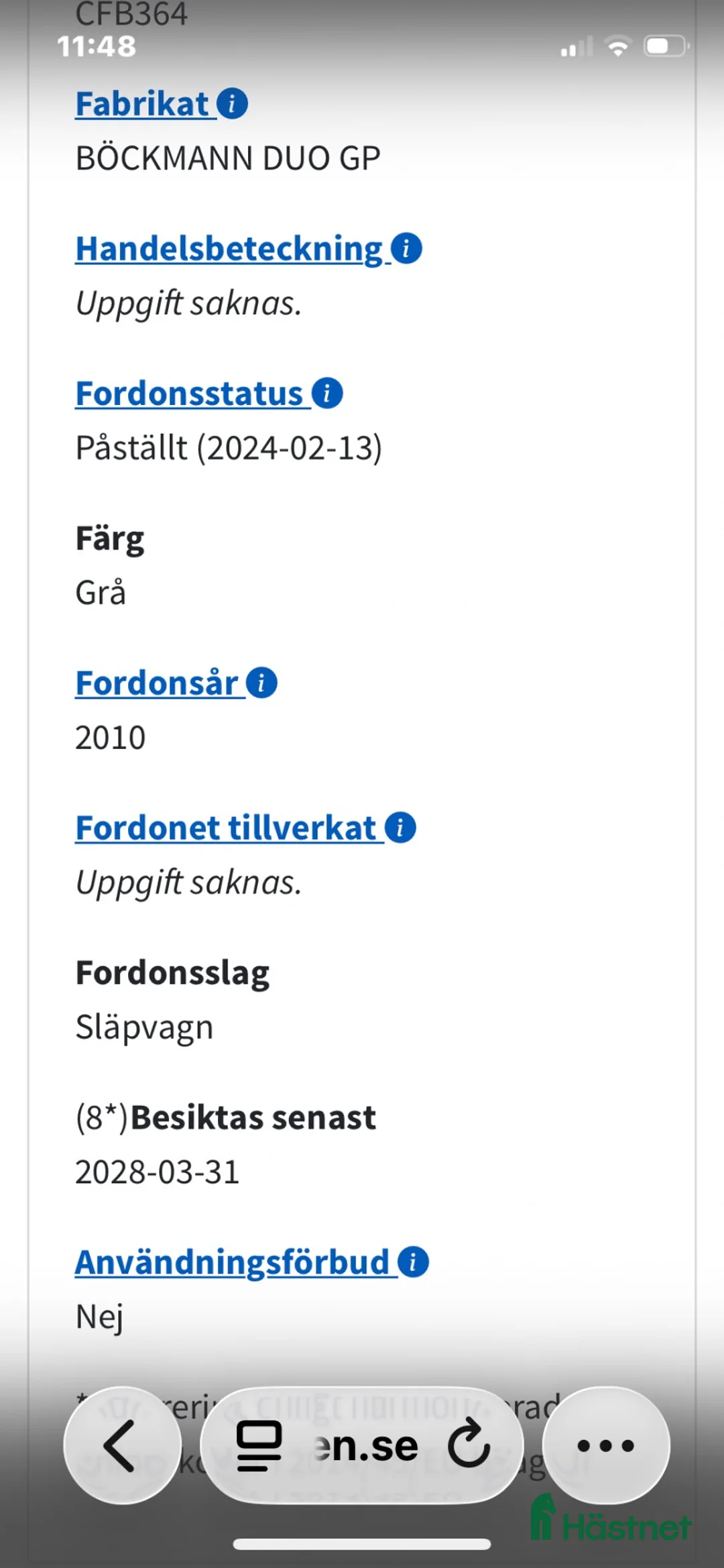 Hästtransporter  fordon & transport till salu: Böckmann duo - Annons 11
