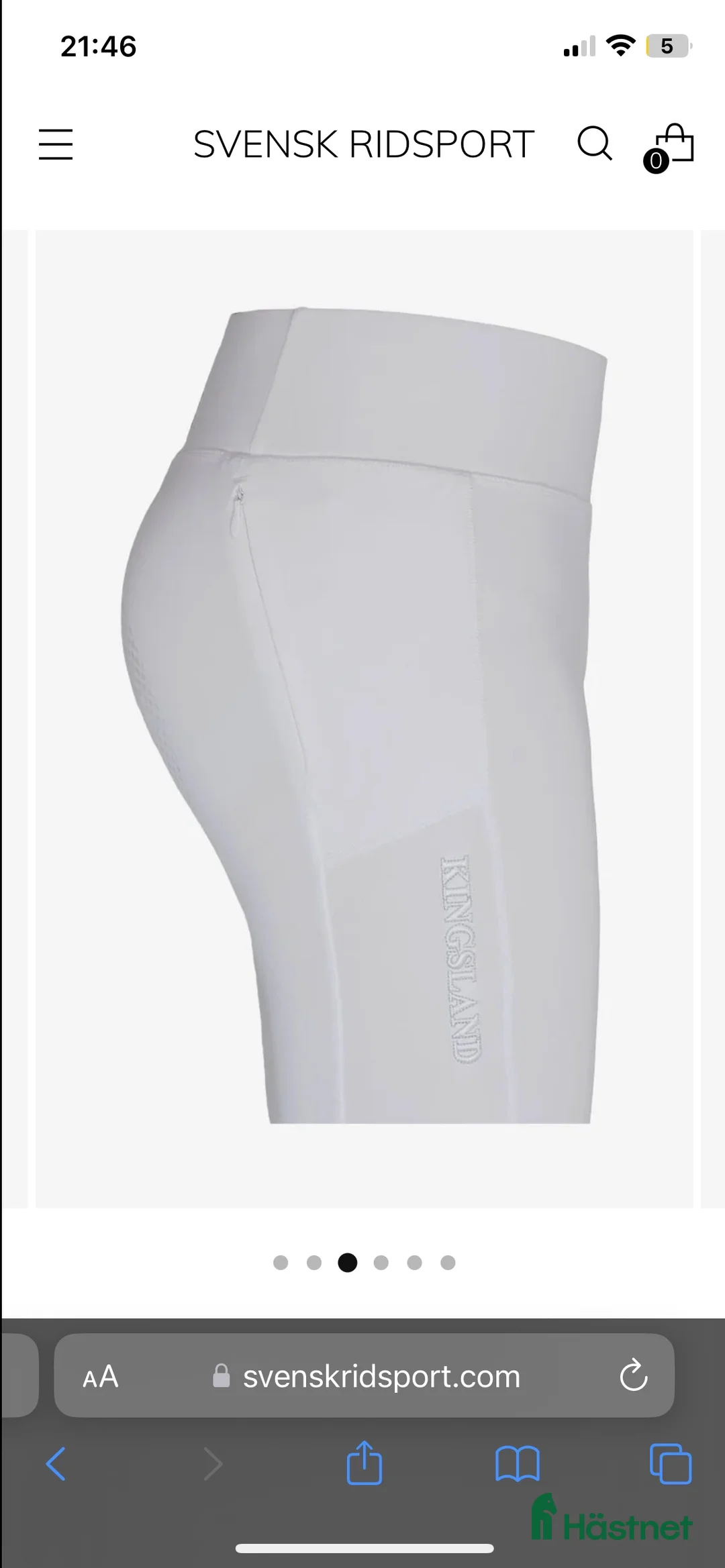 Ridbyxor ryttarutrustning till salu: Kingsland vita ridbyxor  - Annons 1