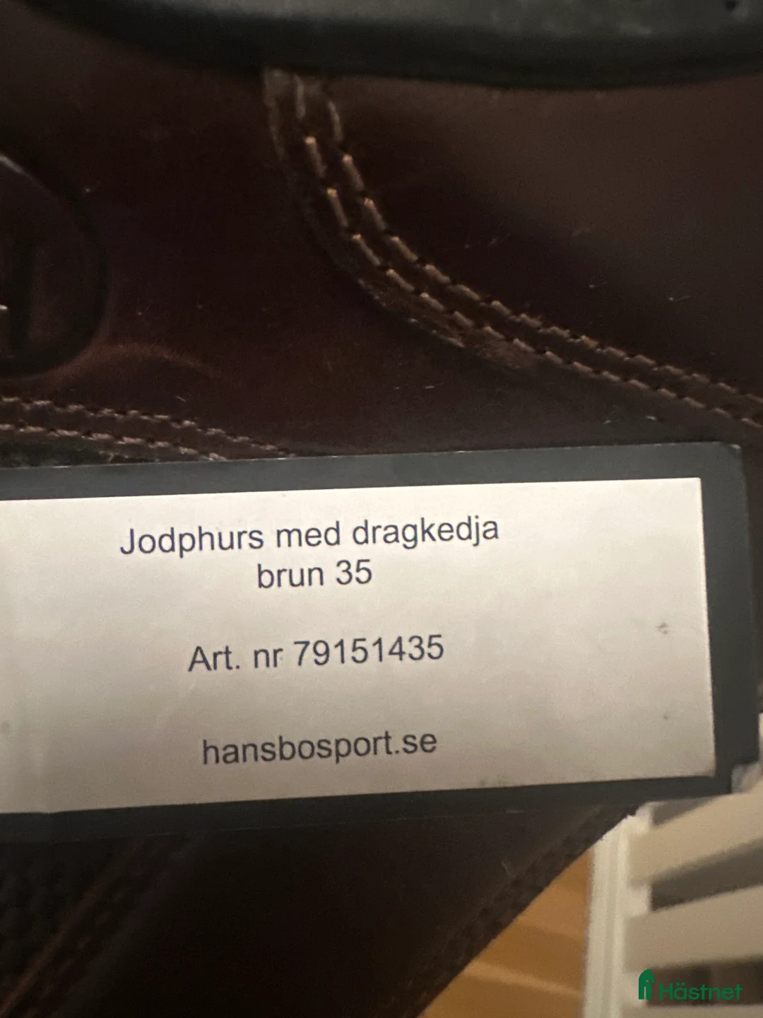 Övrigt Ridkläder ryttarutrustning till salu: Ridsko jodhpur brun läder med dragkedja framtill - Annons 2