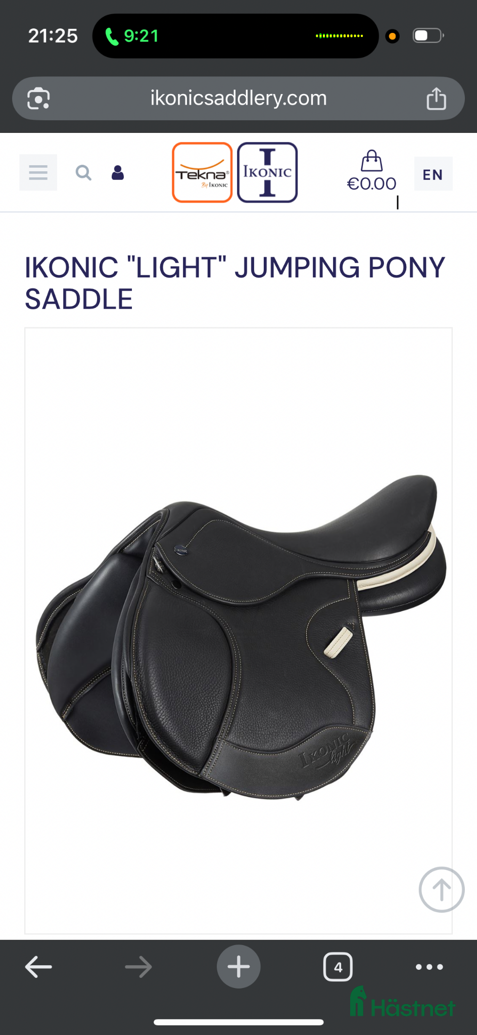 Sadlar hästutrustning Sadel Ikonic ”light” Jumping for ponny 16,5 inch - Annons 1