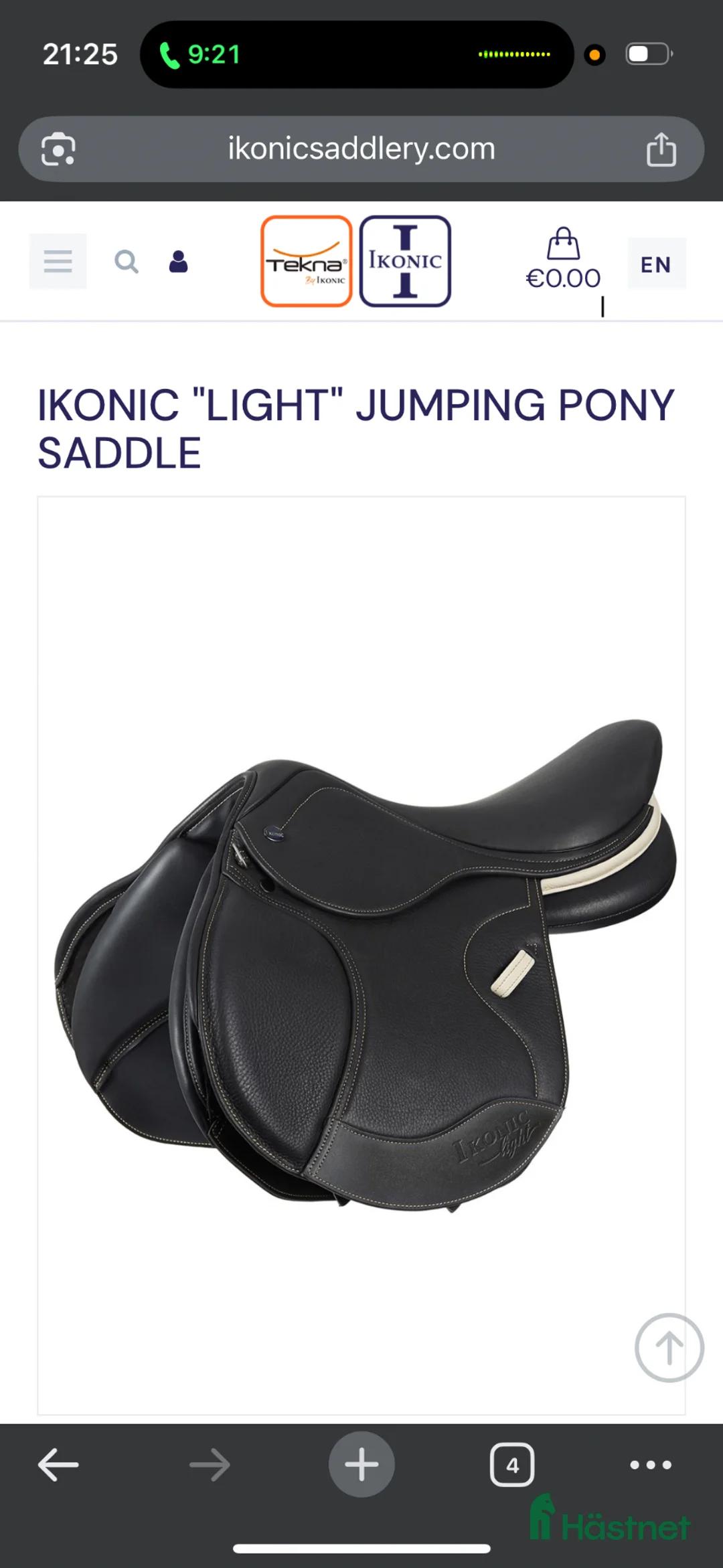 Sadlar hästutrustning till salu: Sadel Ikonic ”light” Jumping for ponny 16,5 inch - Annons 1