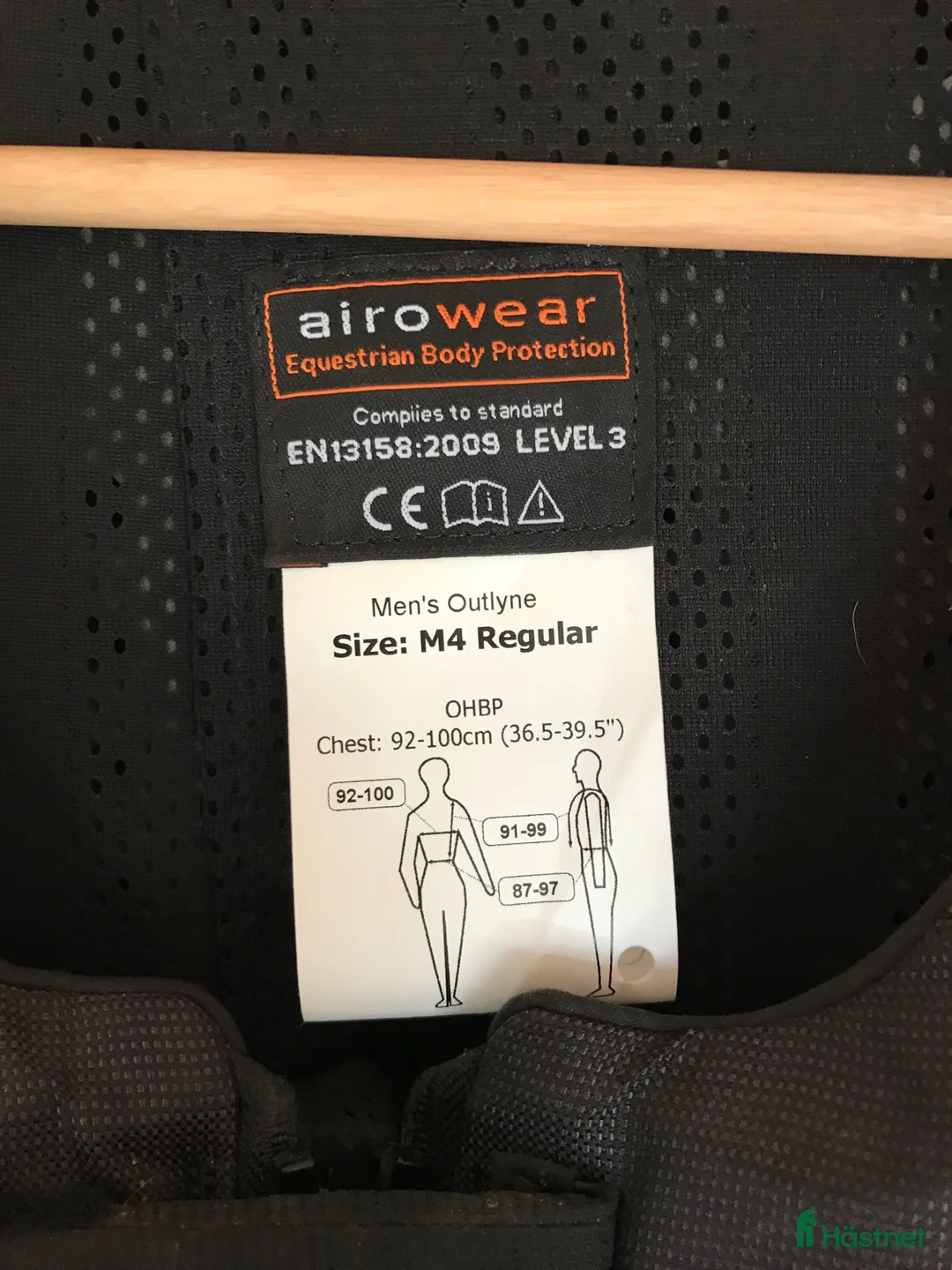 Säkerhetsvästar ryttarutrustning till salu: Airowear säkerhetsväst - Annons 2