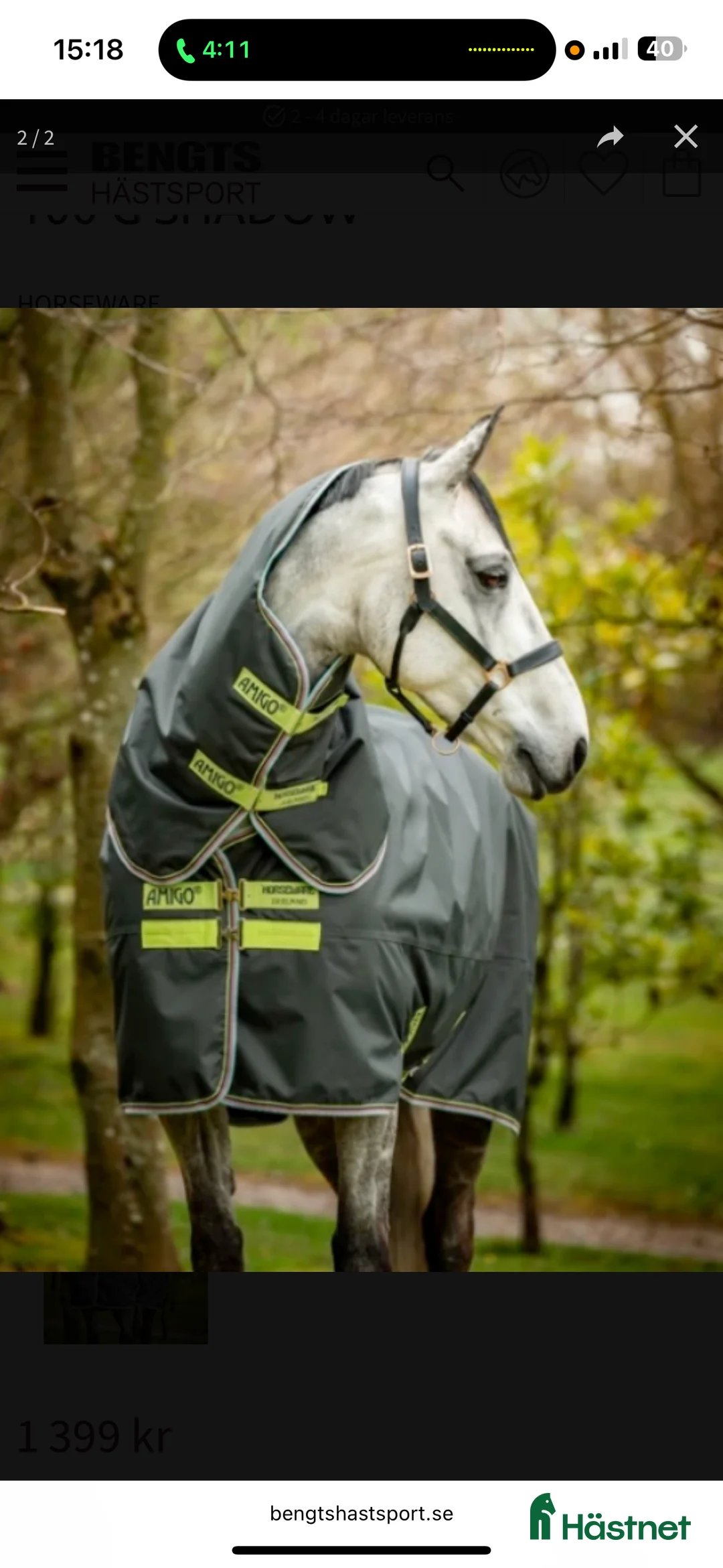 Täcken hästutrustning till salu: Horsewear amigo hero 145 i Eslöv - Annons 1