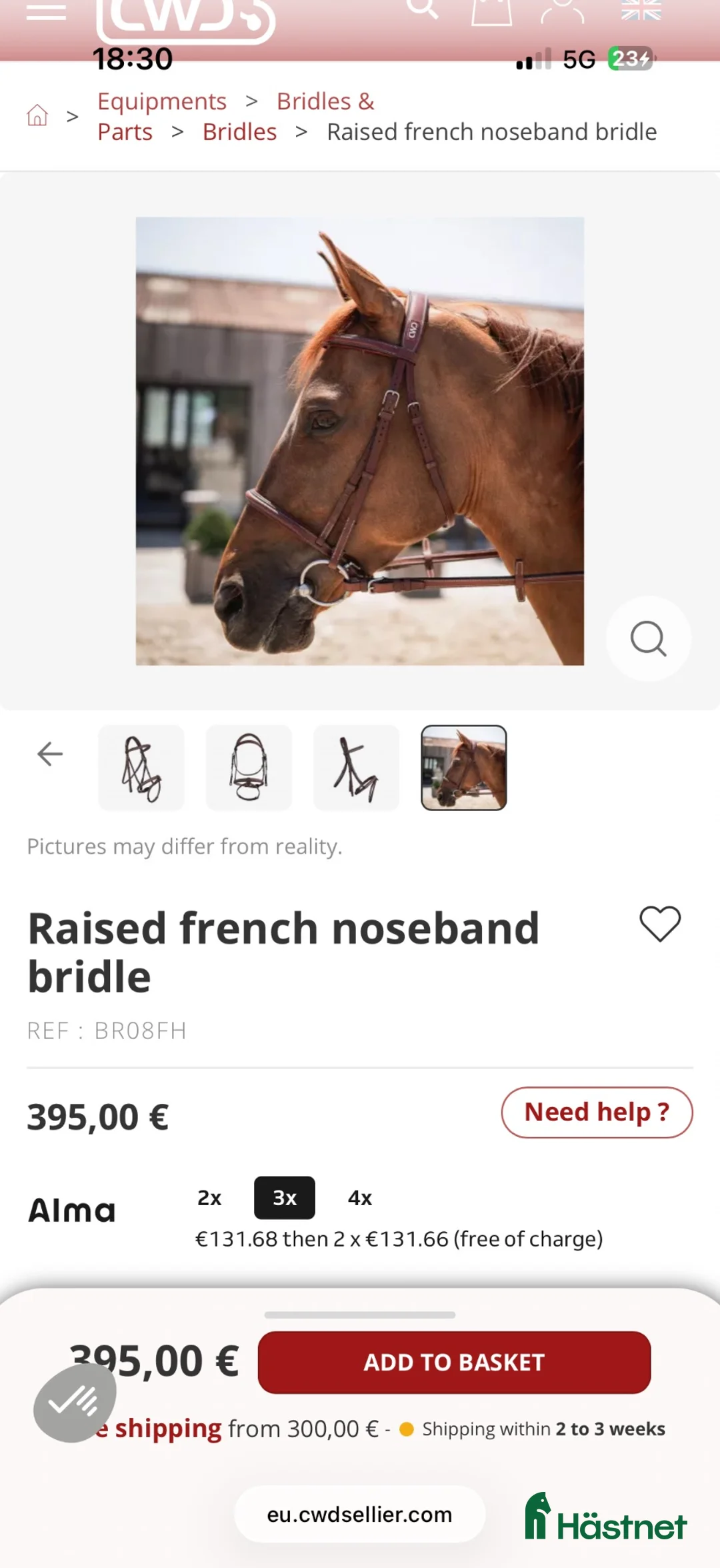 Träns hästutrustning till salu: Brunt CWD Träns strlk 1 (Pony) - Annons 5