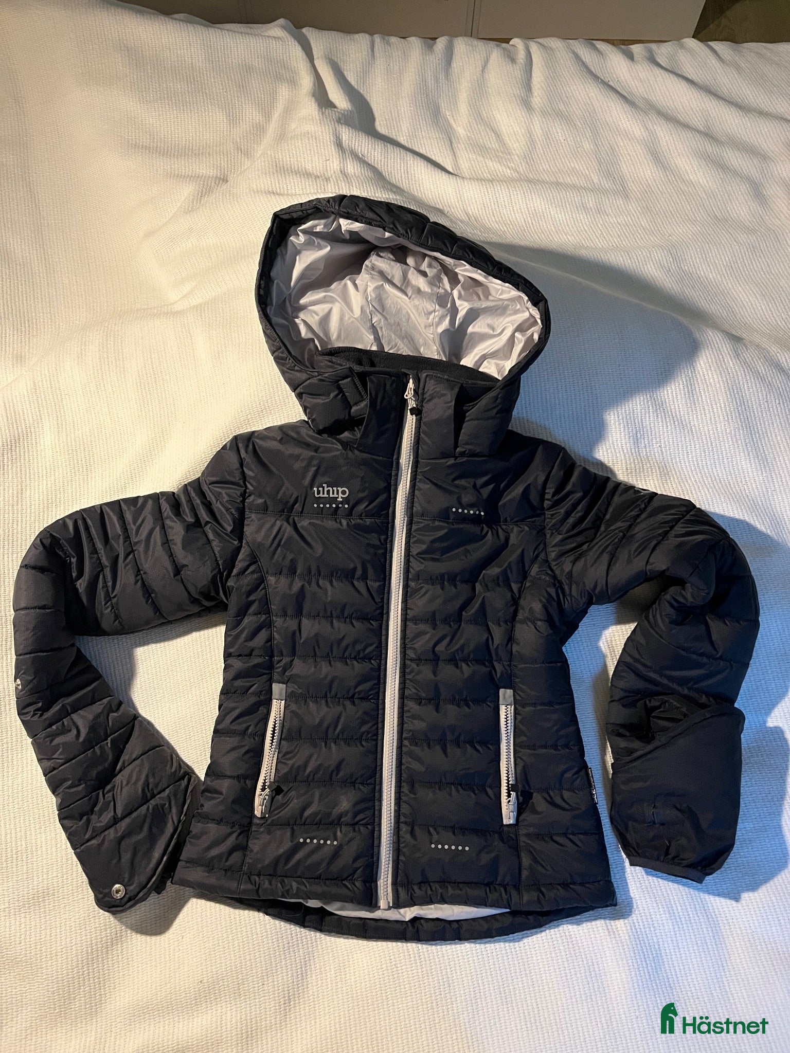 Jackor & Kavajer ryttarutrustning till salu: Uhip Junior Jacket Navy storlek 160 - Annons 12