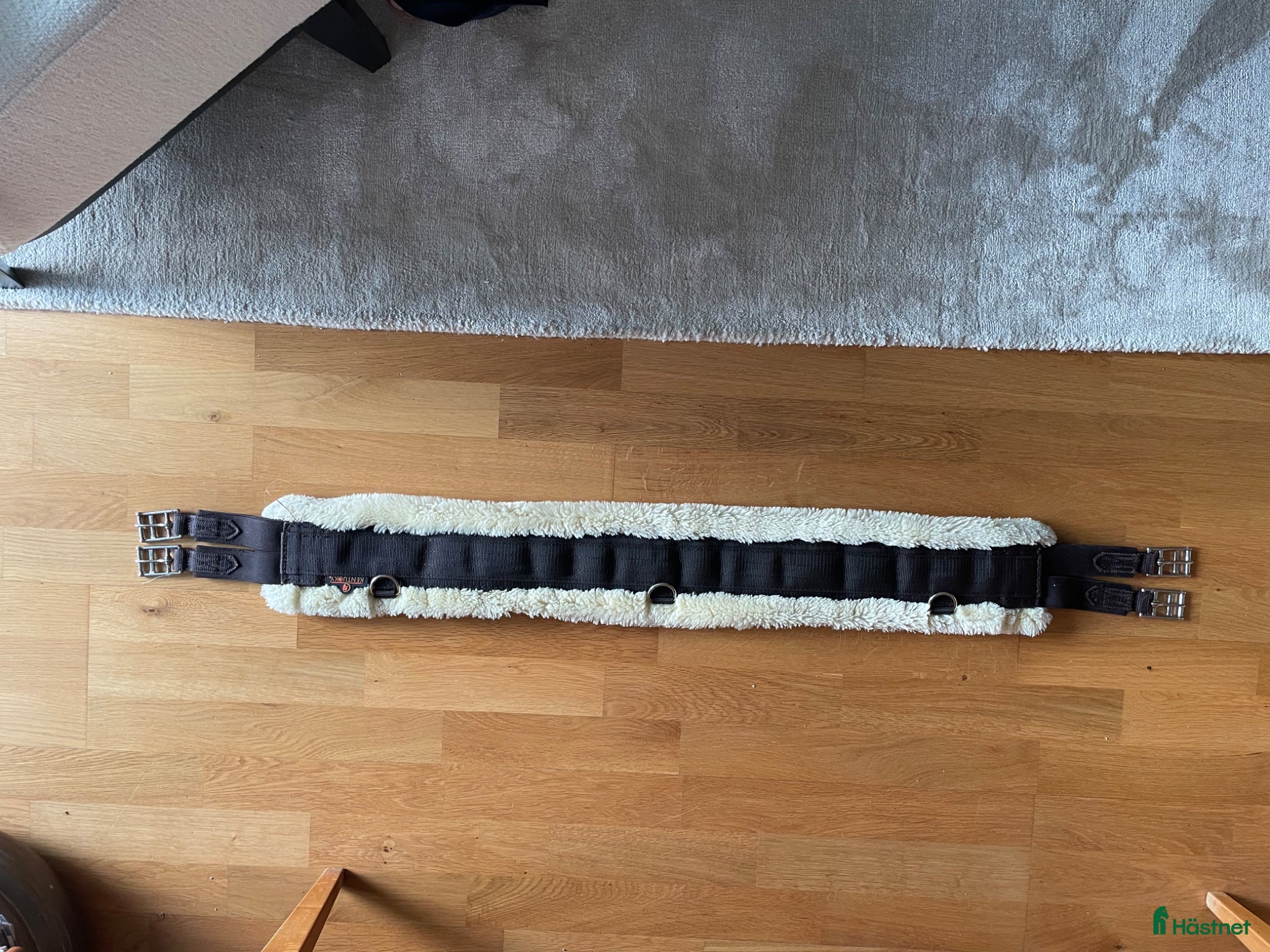 Sadeltillbehör hästutrustning Brun sadelgjord 125 cm Kentucky  - Annons 3