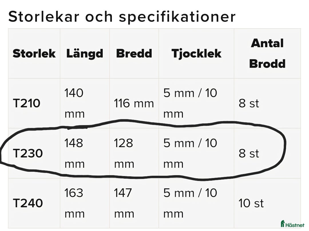 Övrig Hästutrustning hästutrustning till salu: Flappsulor med brodd NYA i Hallsberg - Annons 3