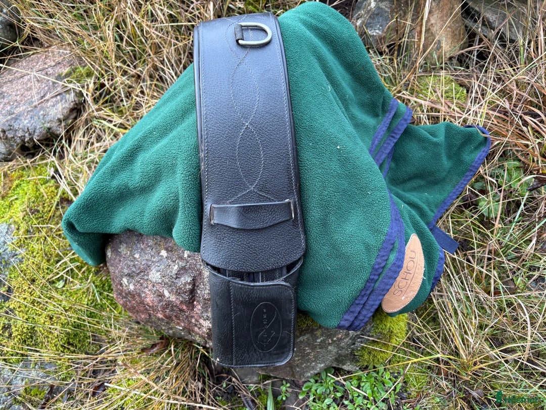 Sadeltillbehör hästutrustning till salu: Antares dressyrgjord i Vikbolandet - Annons 1