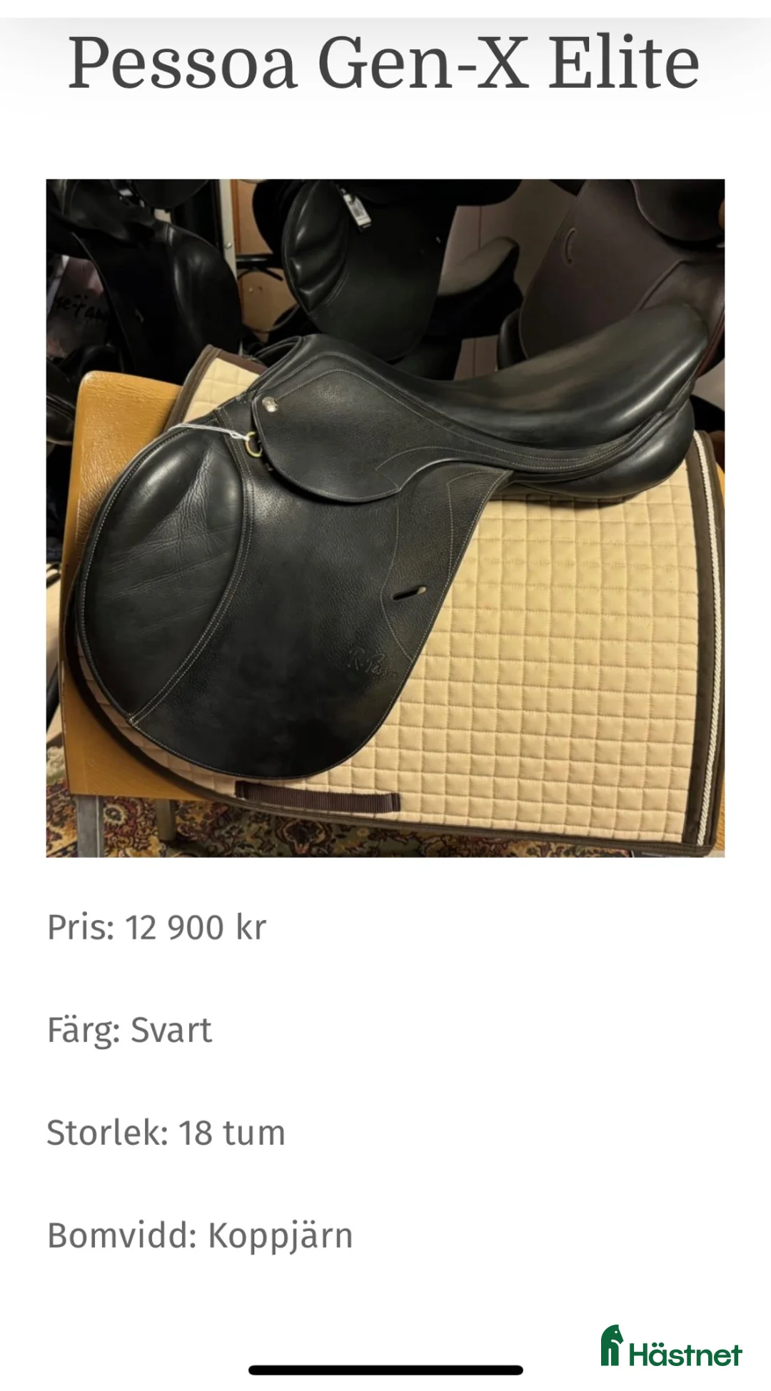 Sadlar hästutrustning till salu: Prestige gen-x elite! Sänkt pris! i Hyltebruk - Annons 1