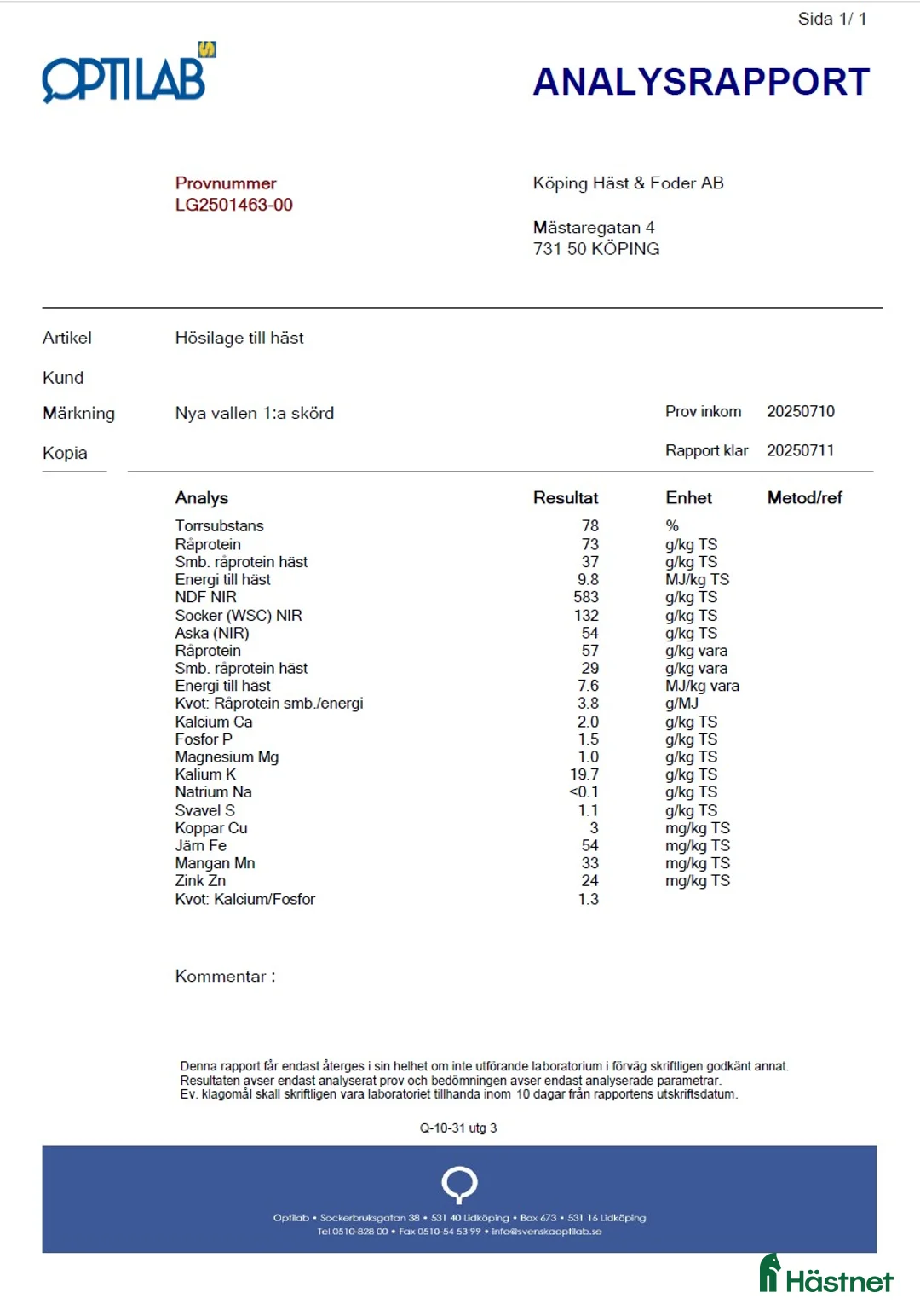 Övrig utrustning övrig utrustning till salu: Plastat Hö, billigt sista 50 balarna! i Köping - Annons 2