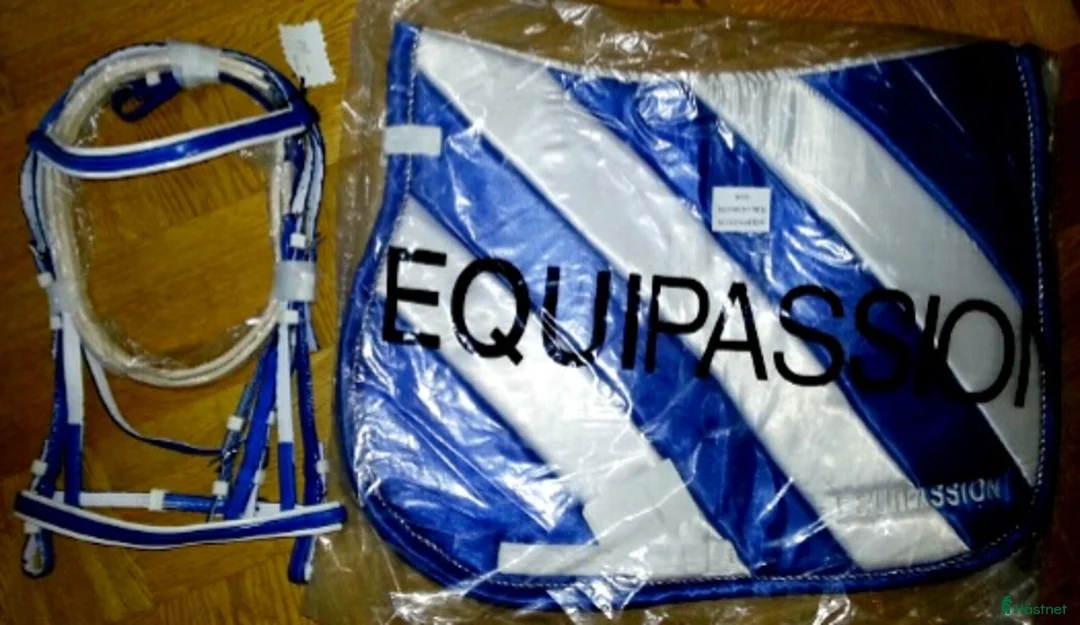 Schabrak & Vojlockar hästutrustning till salu: Coolt set träns + schabrak i Skövde - Annons 1