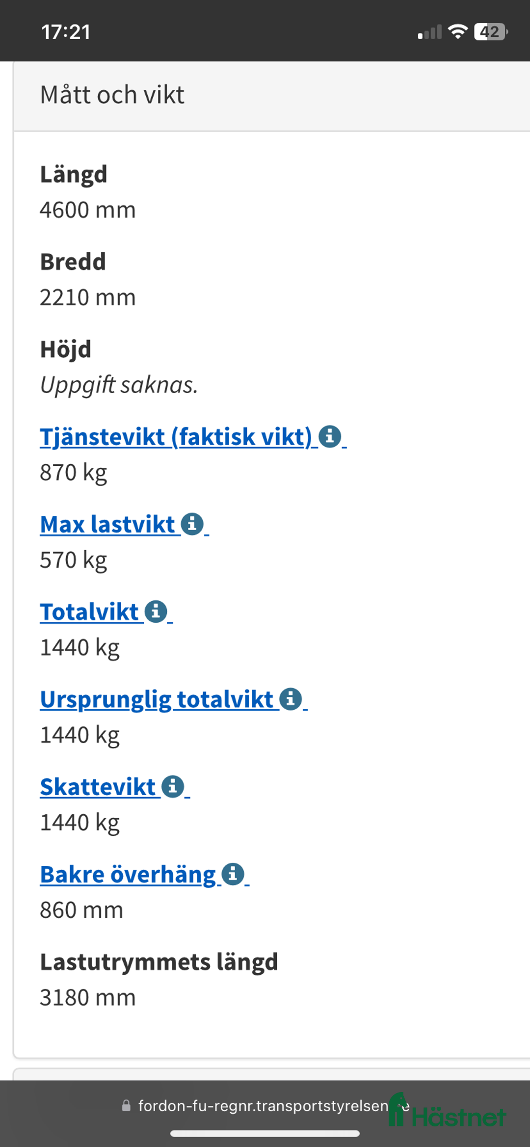 Hästtransporter  fordon & transport till salu: Christ Comet i Nol - Annons 6