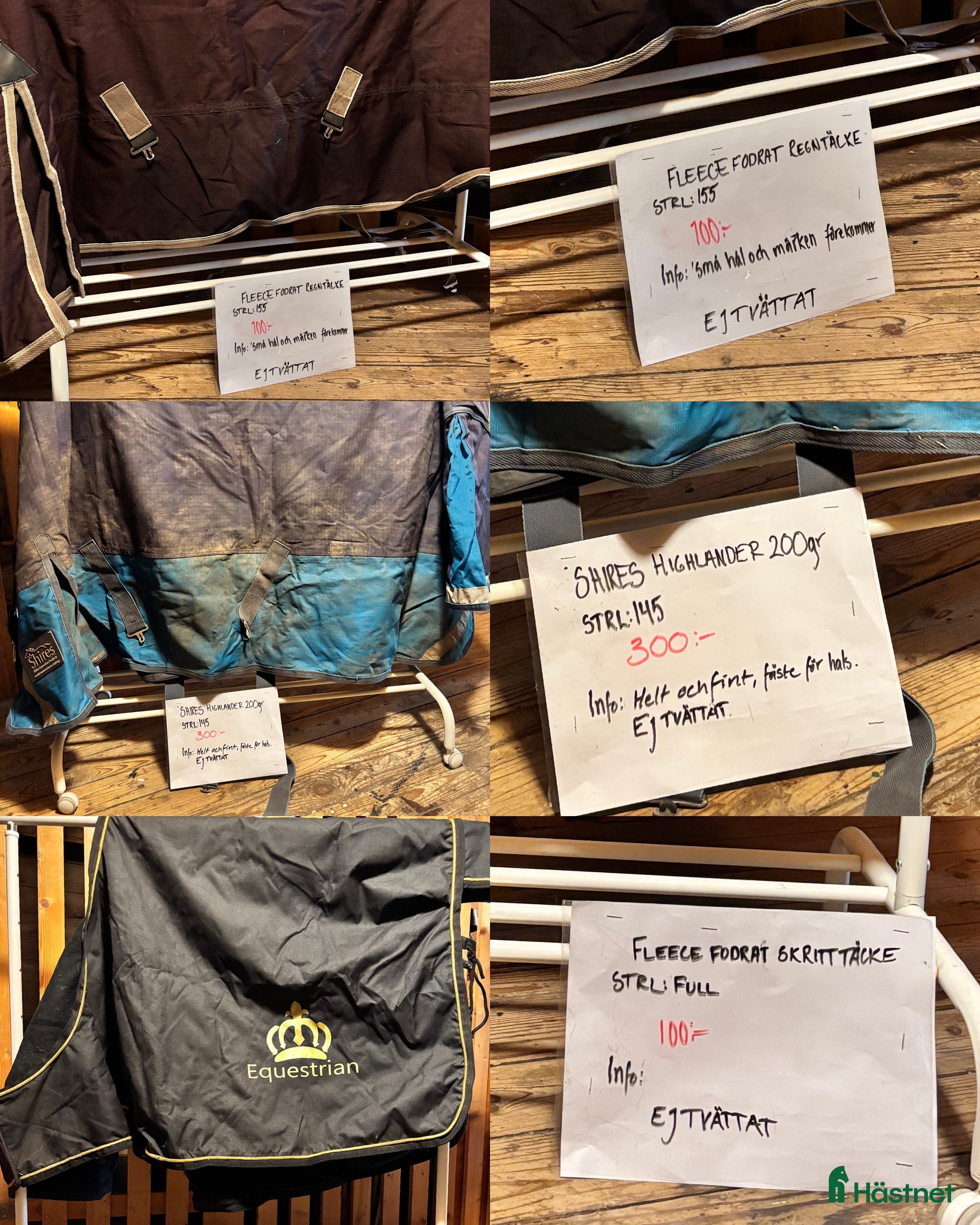 Täcken hästutrustning Stort täckes paket 1800:- - Annons 14