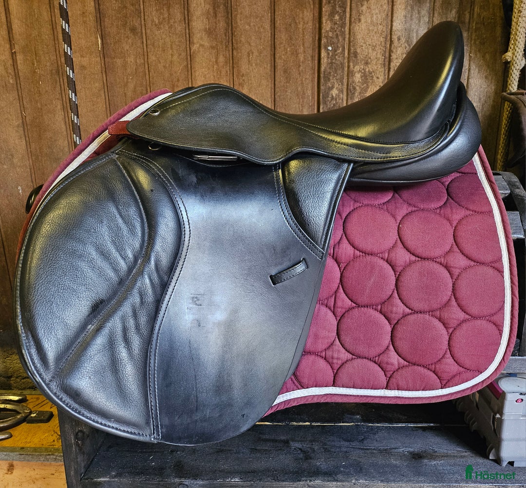 Sadlar hästutrustning till salu: Svart hopp/allround i nyskick i Halmstad - Annons 1