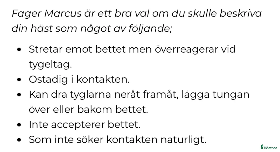 Bett hästutrustning till salu: Fager bett i Alingsås - Annons 4
