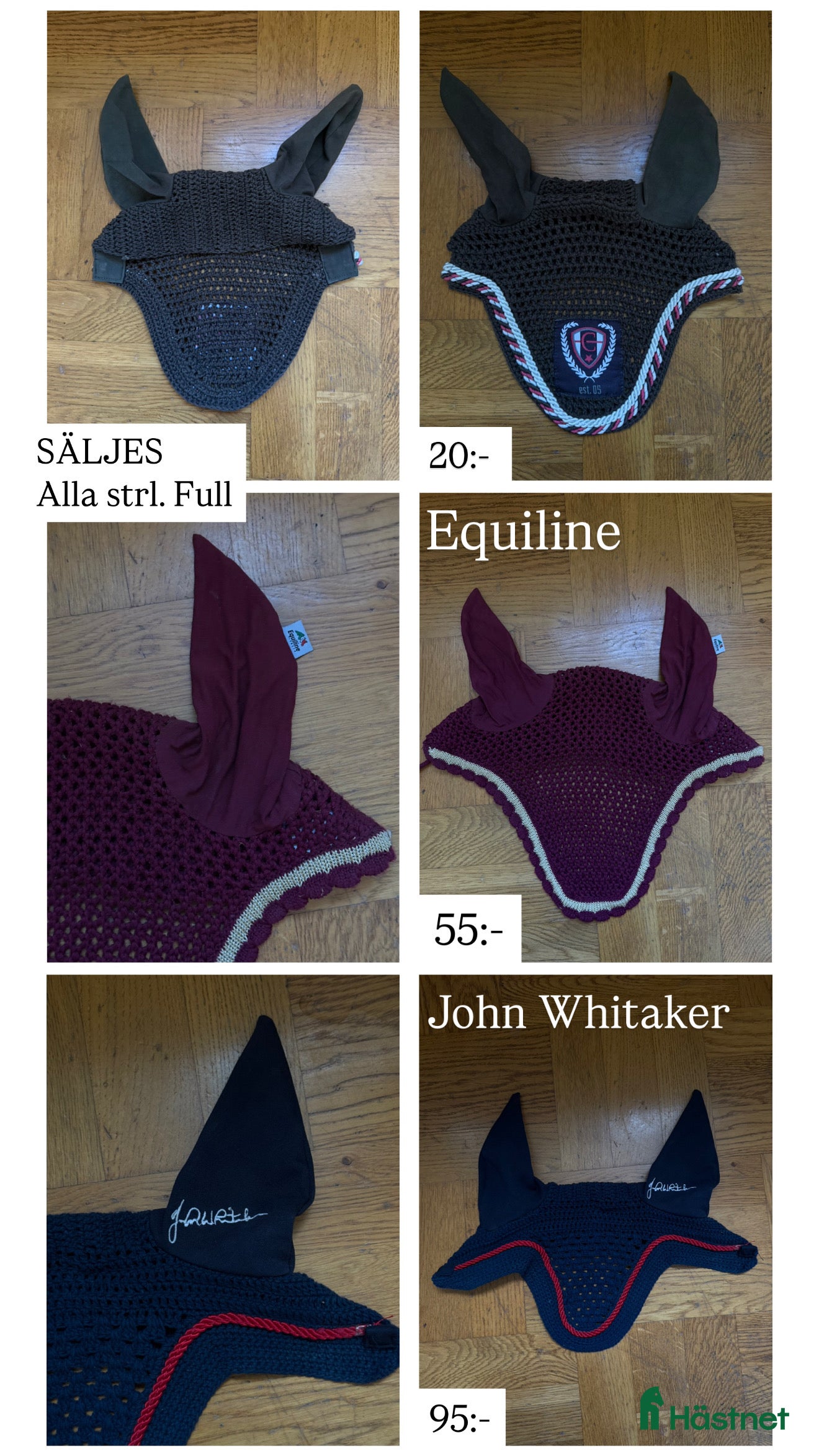 Övrig Hästutrustning hästutrustning till salu: Luvor i Siljansnäs - Annons 3