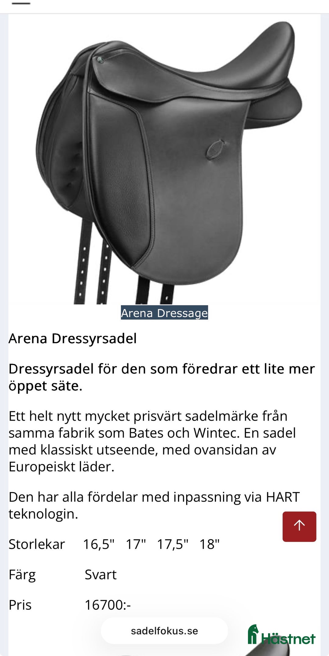 Sadlar hästutrustning till salu: Säljer min dressyr sadel😊 i Hudiksvall - Annons 4