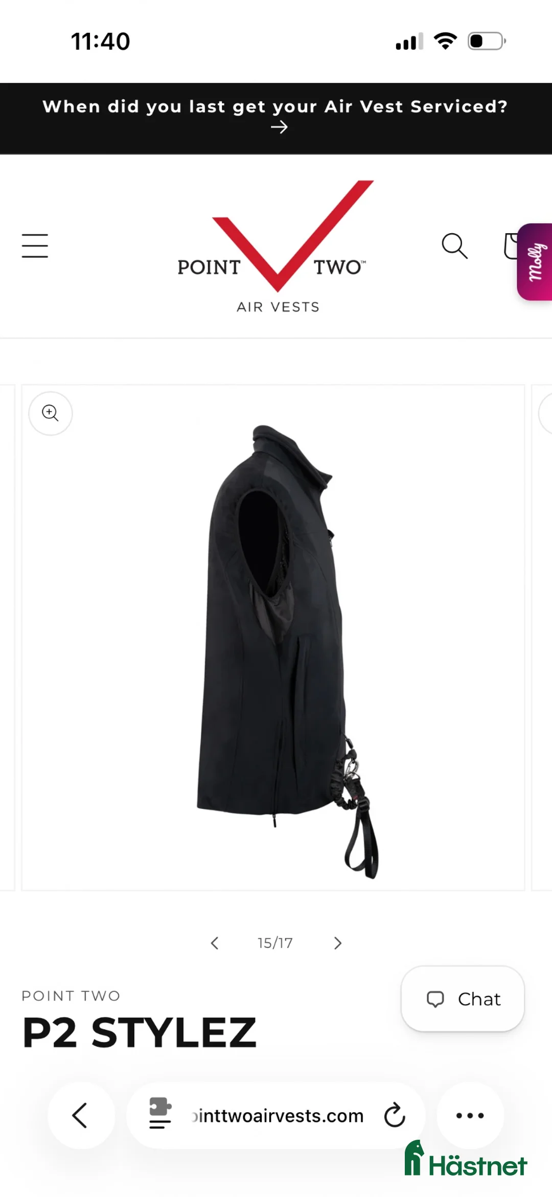 Säkerhetsvästar ryttarutrustning till salu: Point two softshell airbag väst - Annons 6