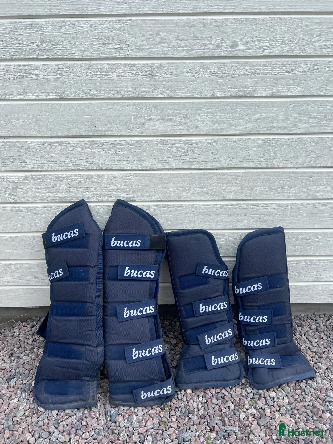 Benskydd hästutrustning till salu: Bucas transportskydd i Uppsala - Annons 1