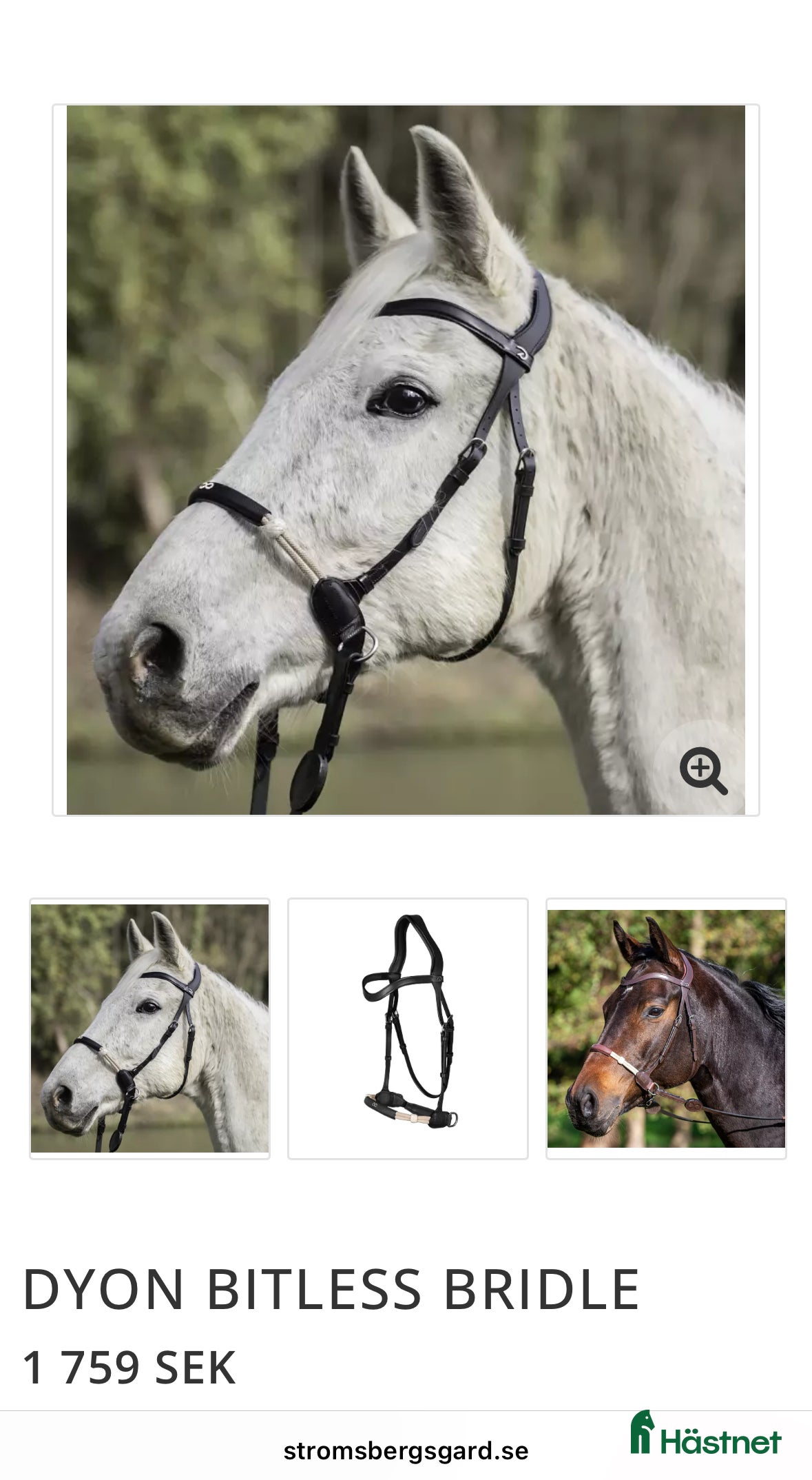 Träns hästutrustning till salu: Sidepull från Dyón i Alingsås - Annons 7