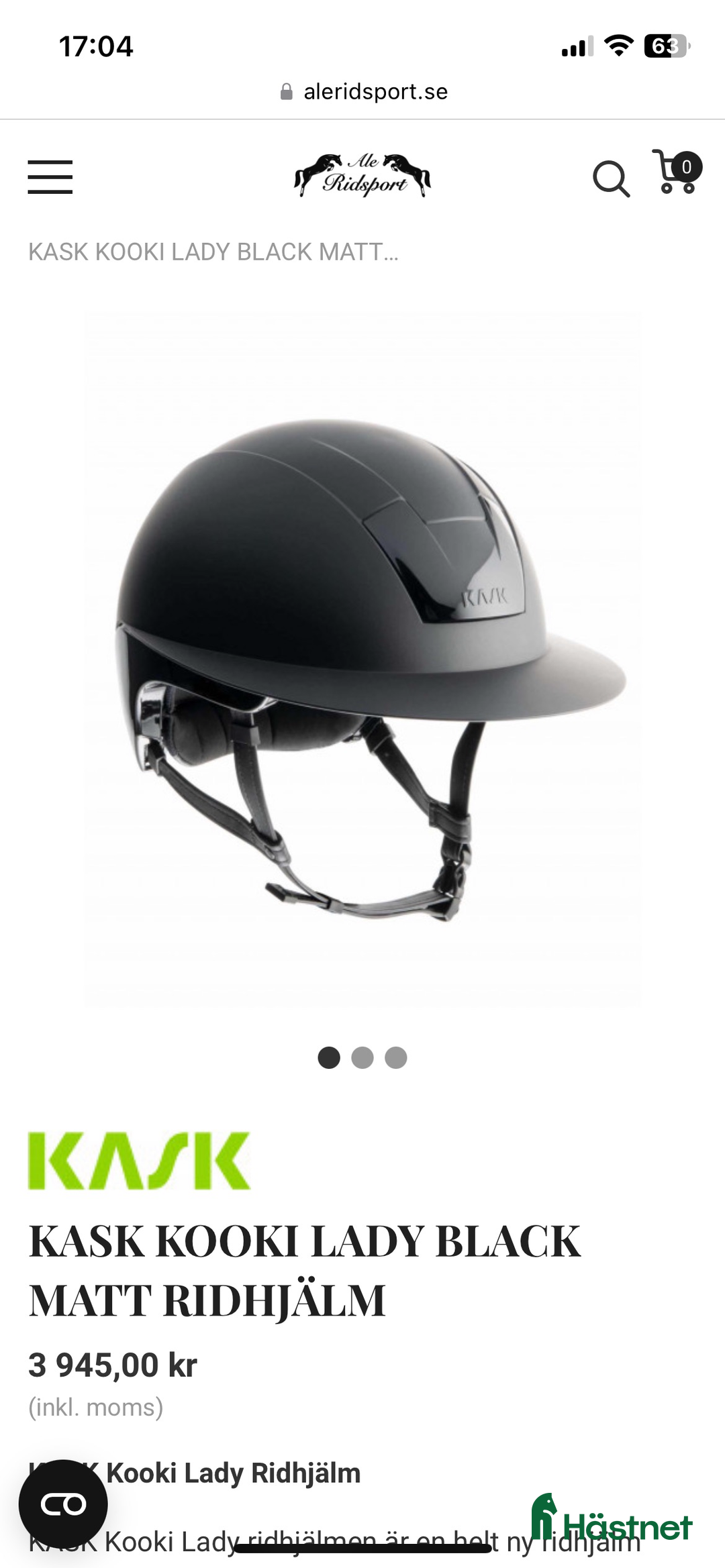 Hjälmar ryttarutrustning till salu: Oanvänd Kask Kooki i Halmstad - Annons 2