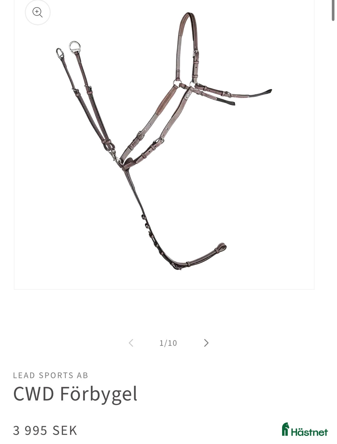 Träns hästutrustning till salu: CWD Förbygel i Nacka - Annons 1