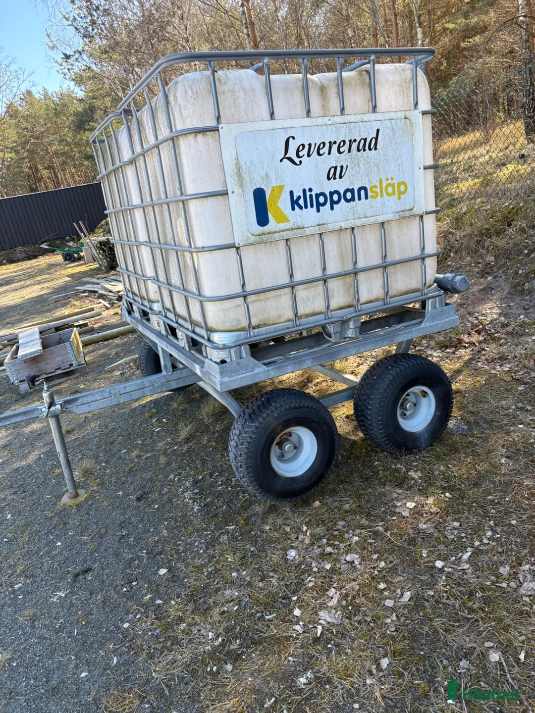 Övrig utrustning övrig utrustning till salu: Bevattningssläp för ridbana - Annons 1