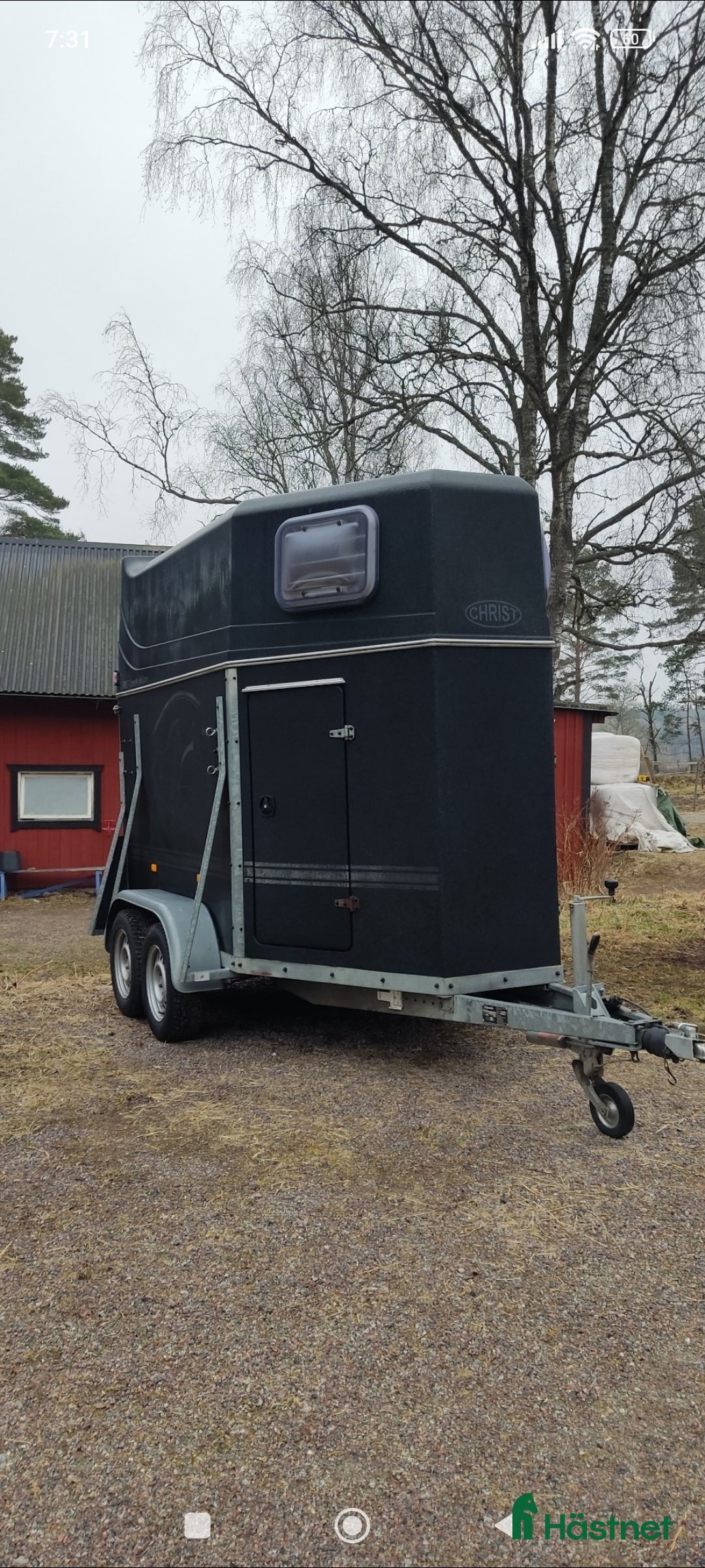 Hästtransporter  fordon & transport till salu: Fin Christ Comet med plastgolv  i Brottby - Annons 1