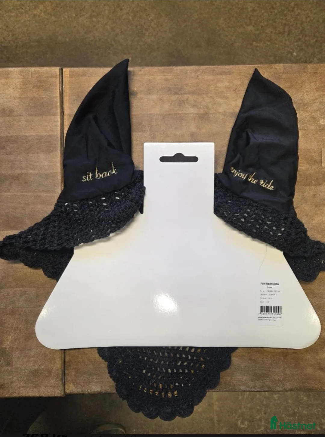 Övrig Hästutrustning hästutrustning till salu: Svartguldig huva i Uppsala - Annons 3