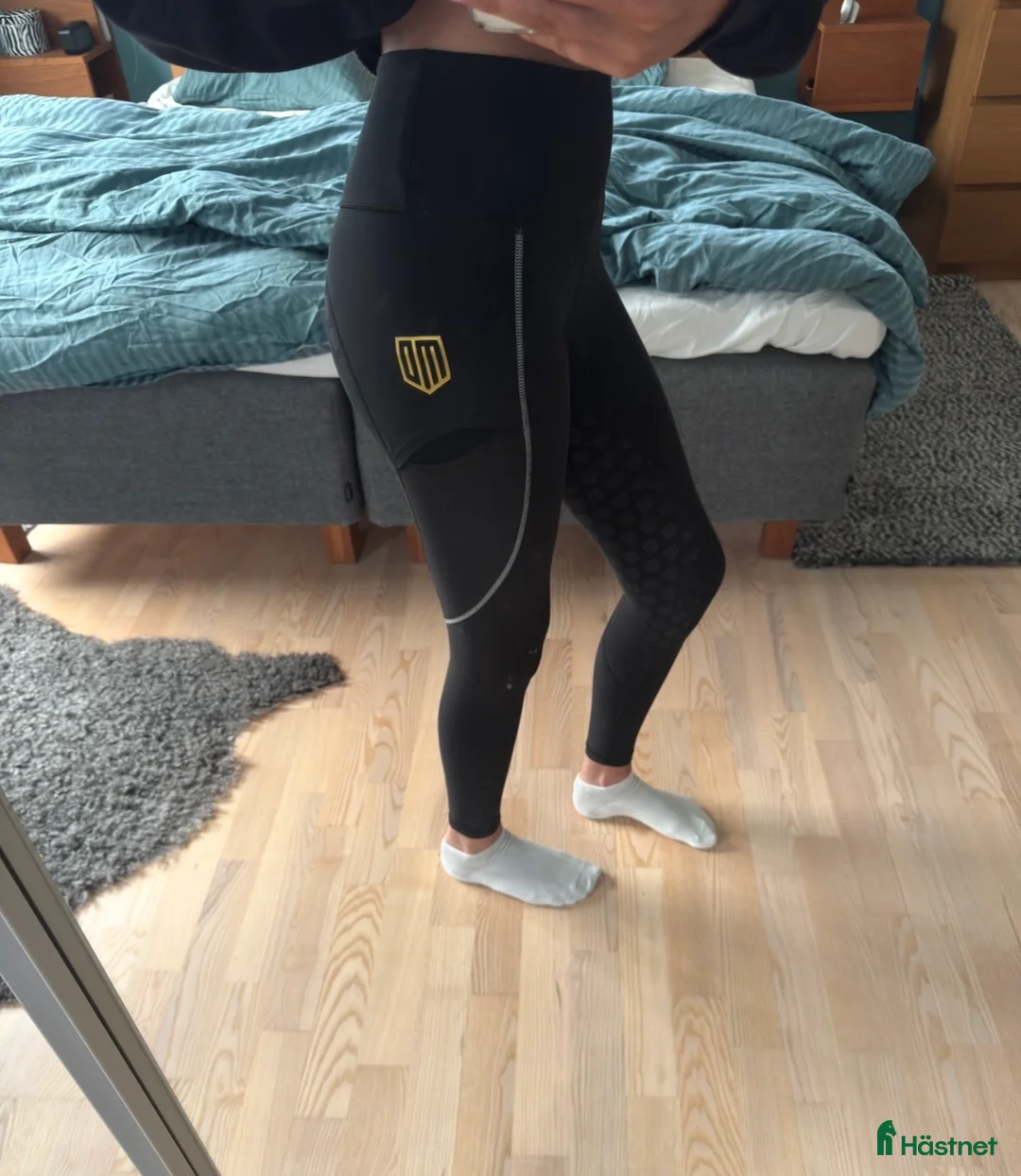 Ridbyxor ryttarutrustning till salu: 3XS Maya delorez ridbyxa svart leggings i Huddinge - Annons 3