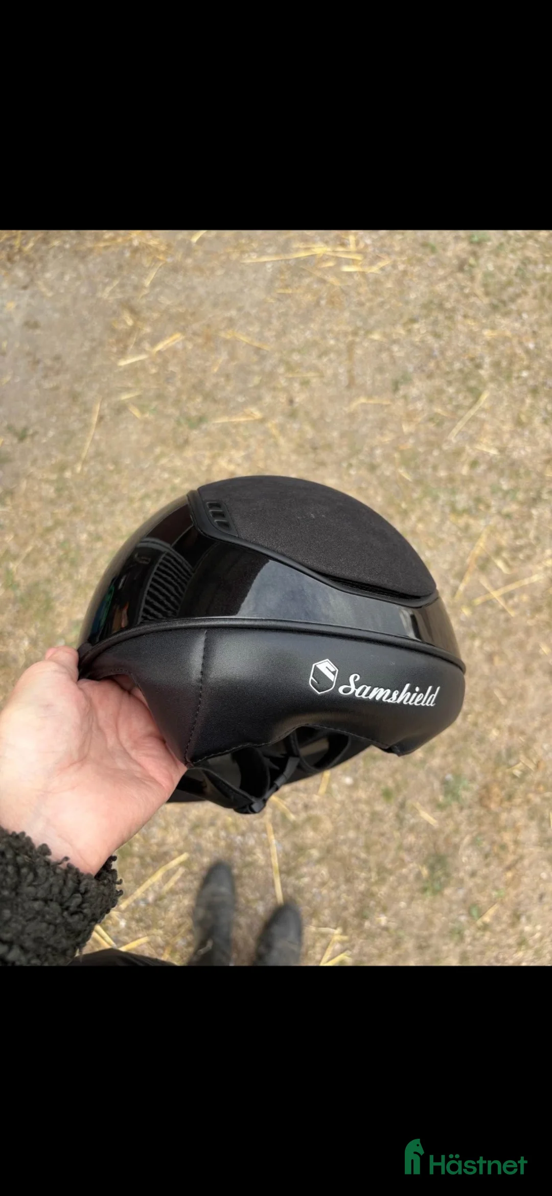 Hjälmar ryttarutrustning till salu: Samshield 2.0 Glossy Miss Shield Alcantara - Annons 6