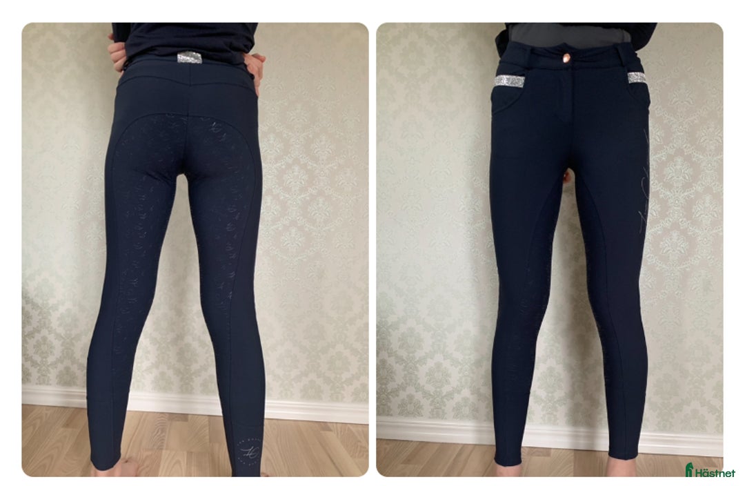 Ridbyxor ryttarutrustning till salu: Blå ridbyxor storlek XS oanvända i Vellinge - Annons 4