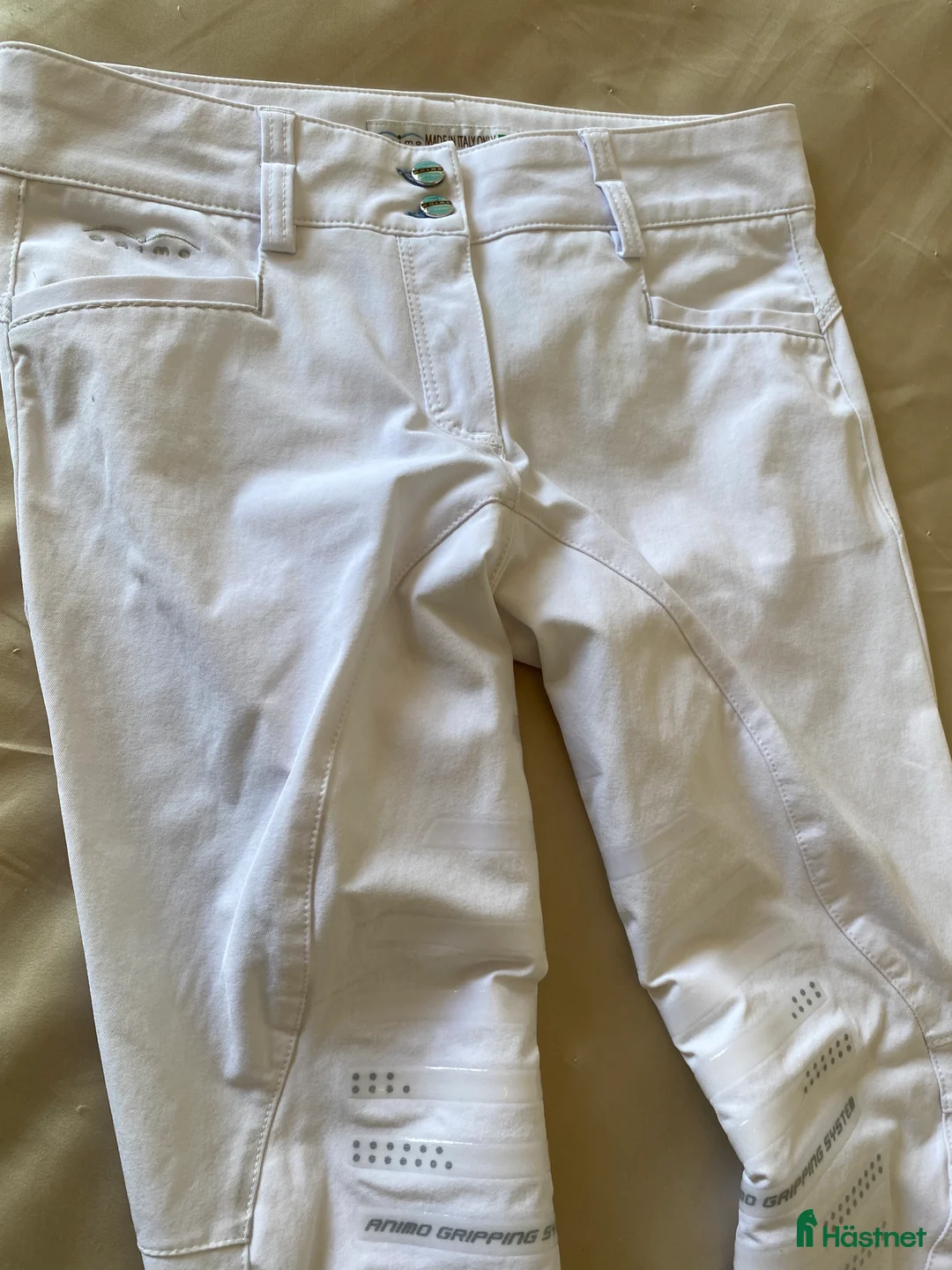 Ridbyxor ryttarutrustning till salu: Vita ridbyxor Animo i Helsingborg - Annons 1