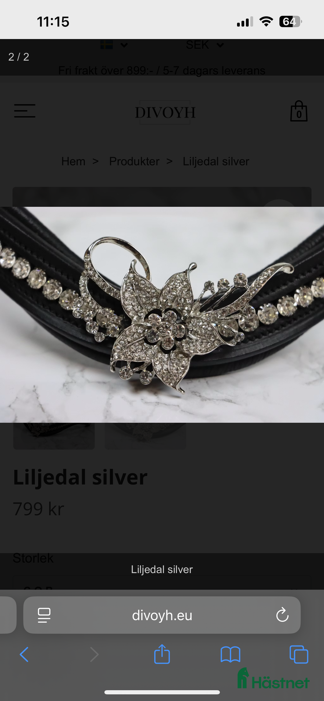 Övrig Hästutrustning hästutrustning till salu: Divoy pannband i Smedjebacken - Annons 2