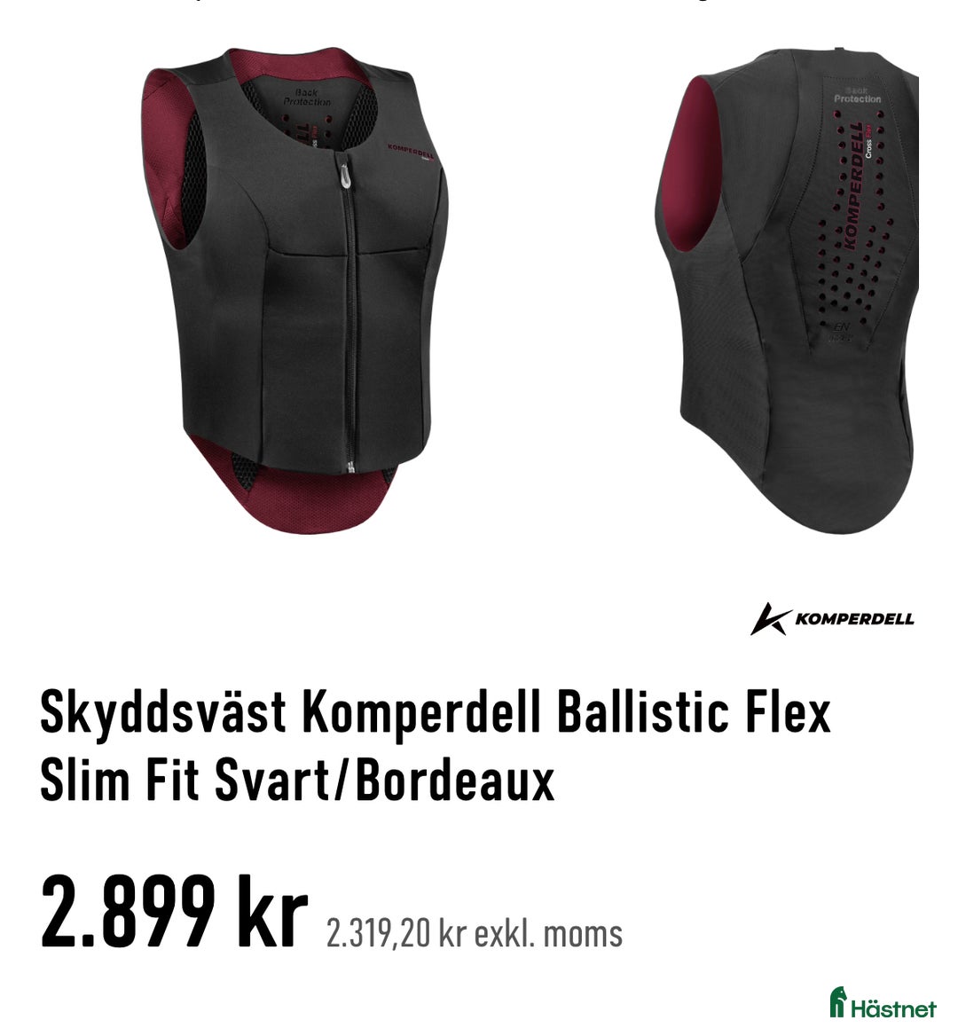 Säkerhetsvästar ryttarutrustning till salu: Ridväst i Uppsala - Annons 1