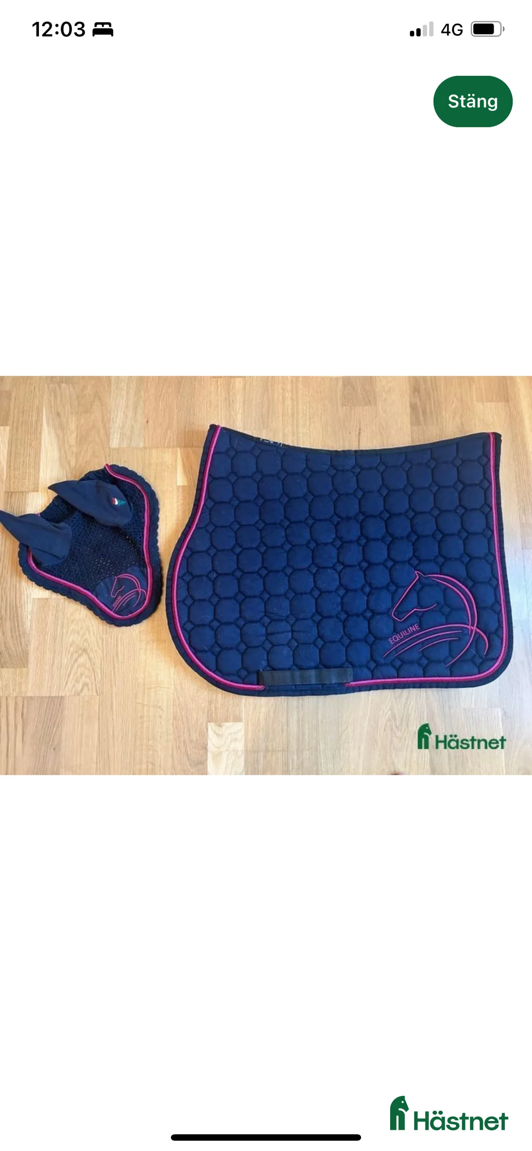 Schabrak & Vojlockar hästutrustning till salu: Super snyggt equiline schabrak - Annons 1