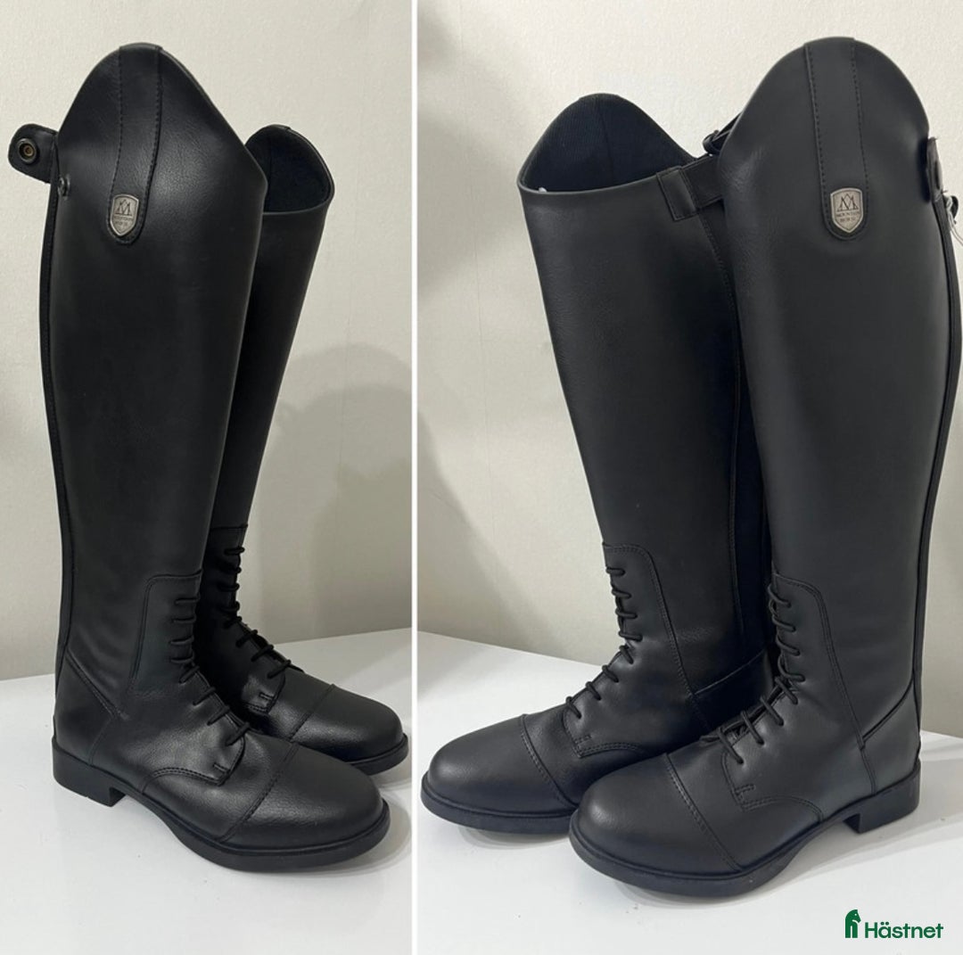 Ridstövlar ryttarutrustning till salu: Nya ridstövlar 36/37 mountain horse i Tumba - Annons 1