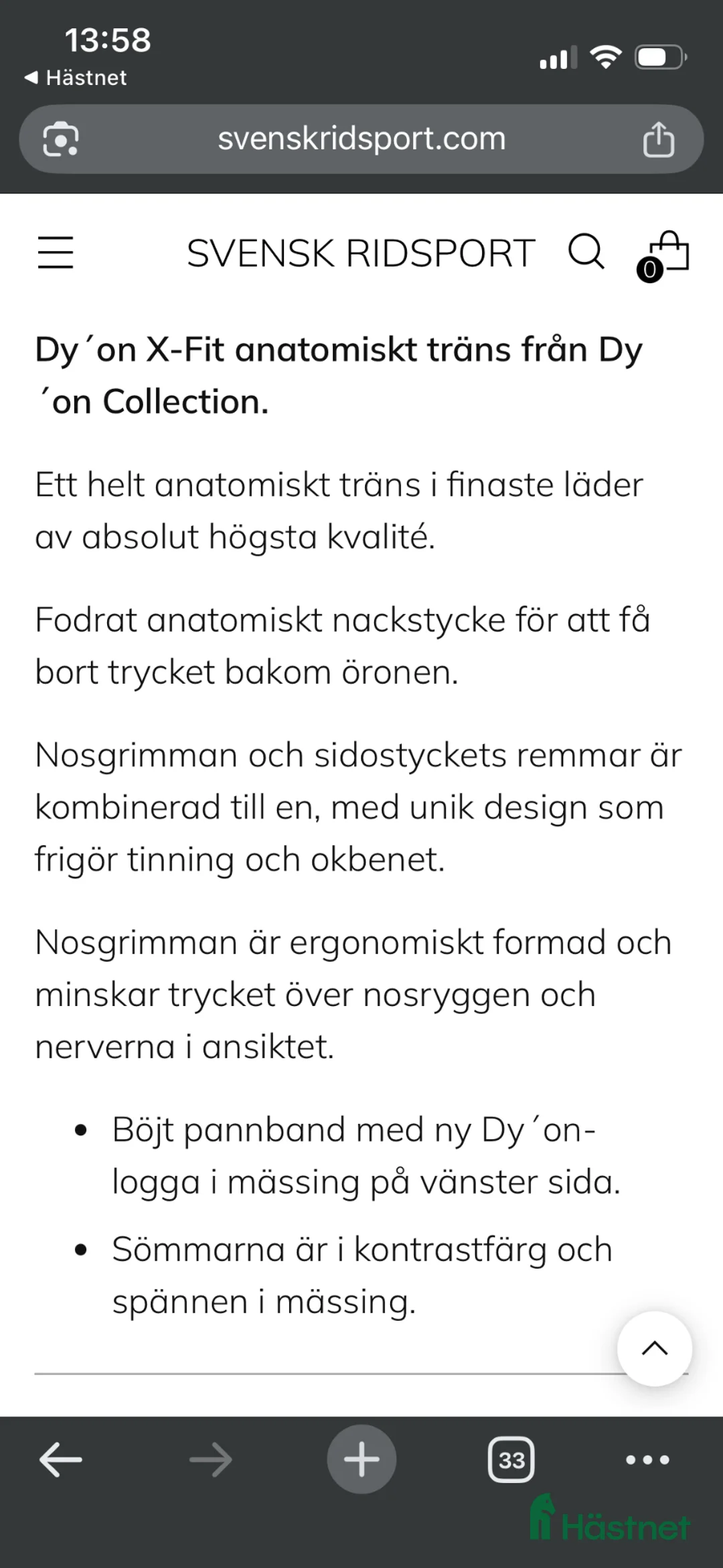 Träns hästutrustning till salu: Dyon Anatomic träns - Annons 4