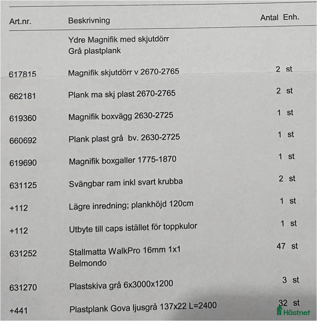 Stallinredning, stängsel & gård övrig utrustning till salu: Stallinredning, 2 boxar - Annons 7